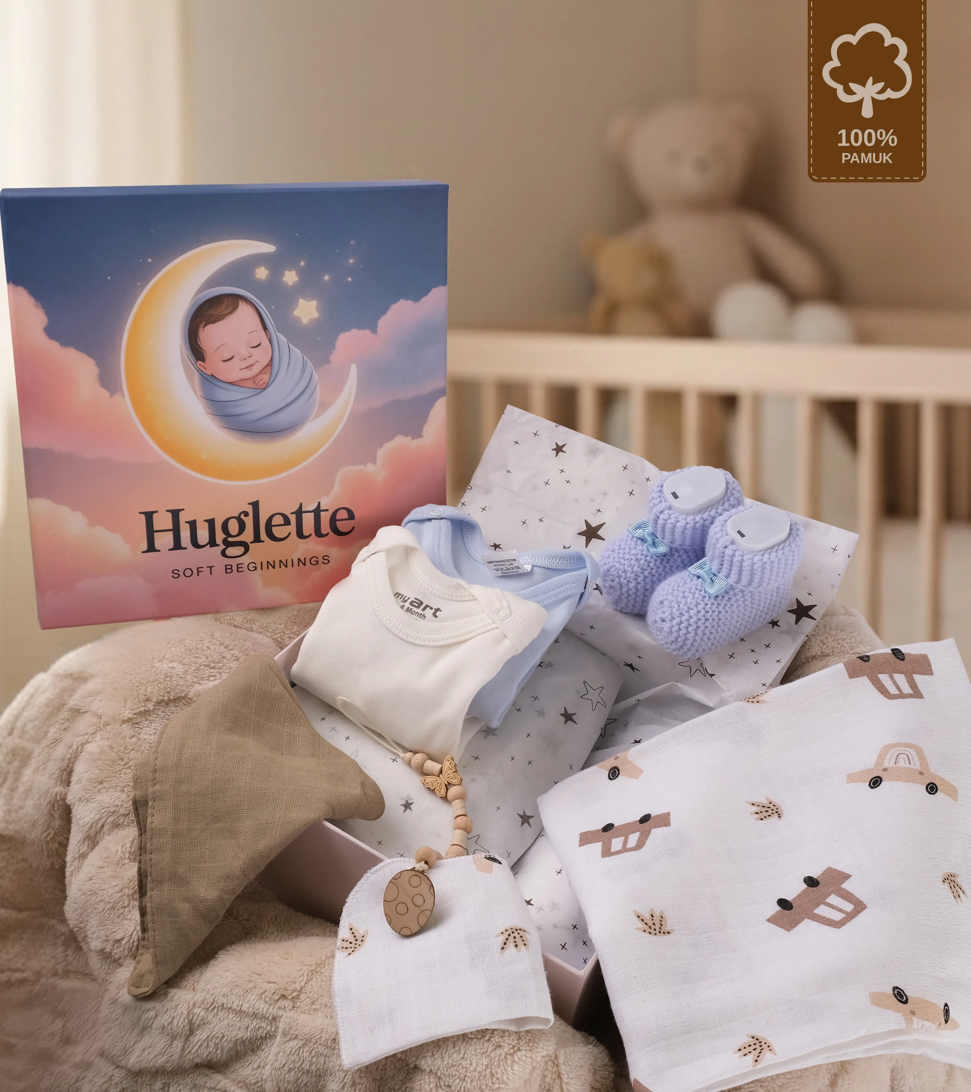 Hera Yenidoğan Erkek Bebek Hediye Kutusu