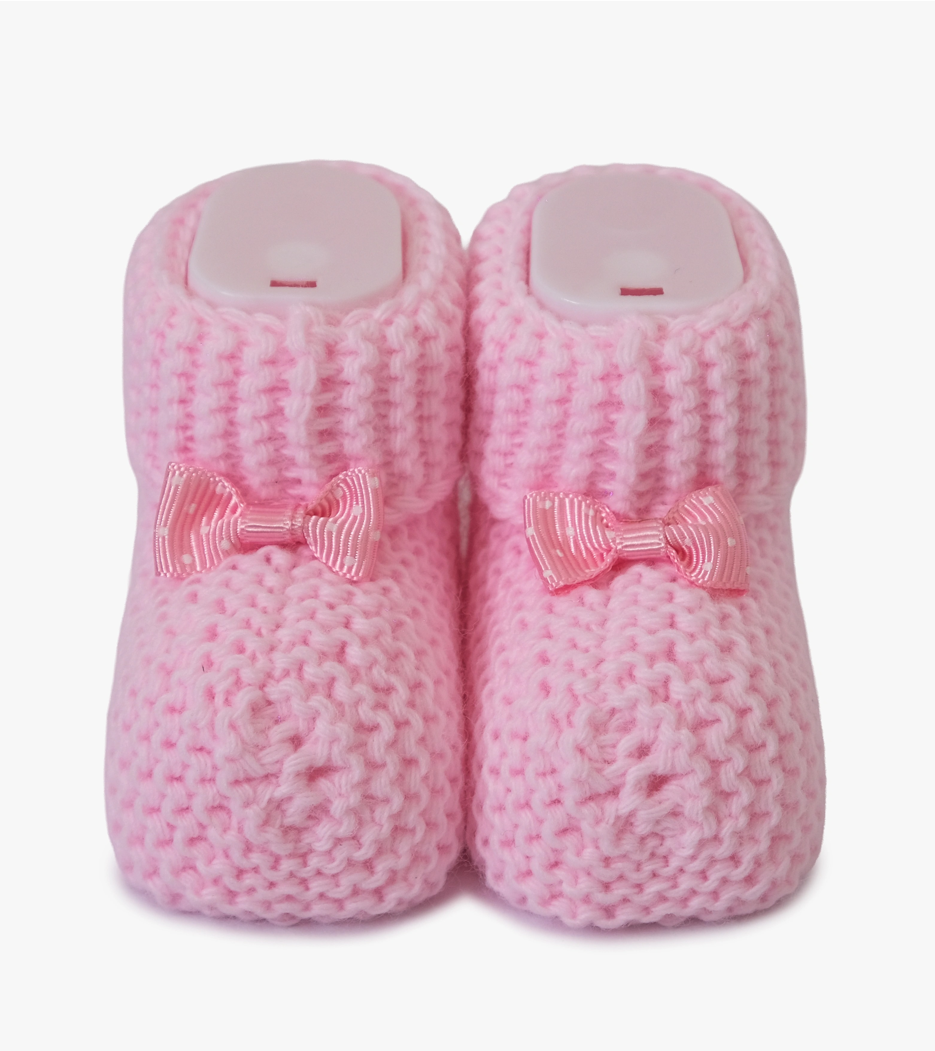 Örme Bebek Patiği - Pembe