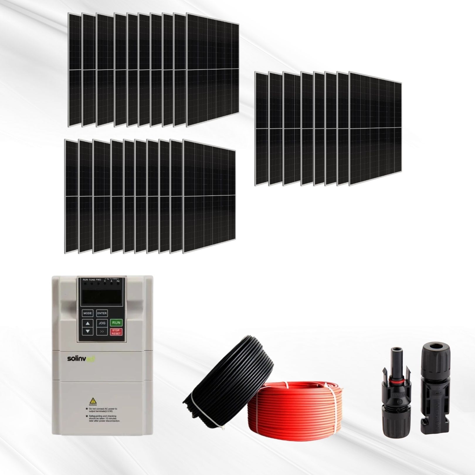 SolarFlow T10 – 10HP Güneş Enerjili Endüstriyel Tarla Sulama Paketi  Stok Kodu:
