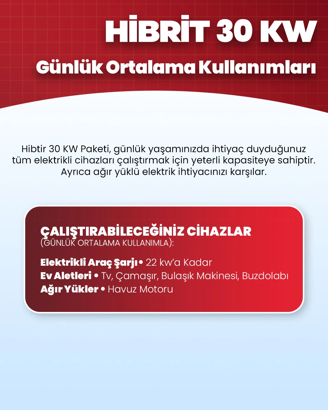 Hibrit 30 kW Solar Enerji Sistemi - Trifaze