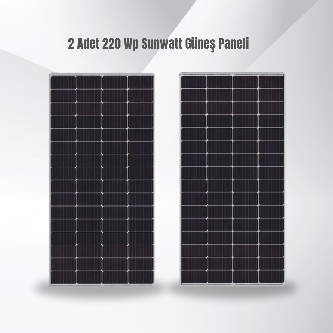 EKO Bağ Enerji Paketi – 440W Güneş Paneli + 200Ah Jel Akü + 1kW Akıllı İnverter