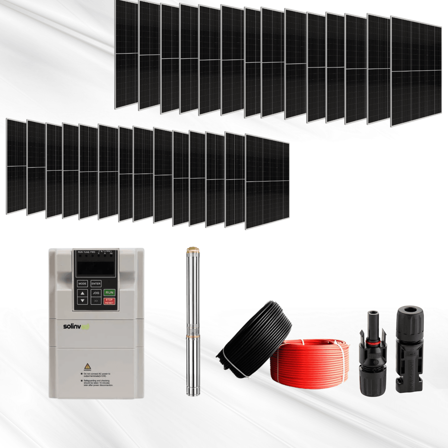 SolarFlow T15 – 15HP Güneş Enerjili Yüksek Güçlü Sulama Paketi