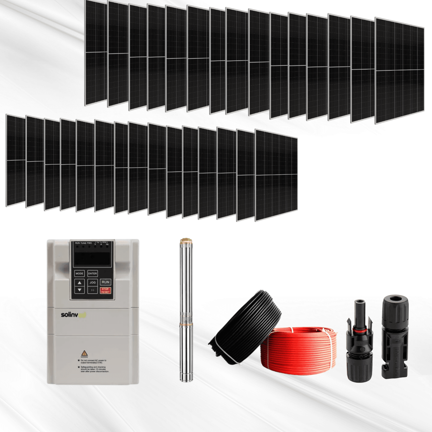 SolarFlow T20 – 20HP Güneş Enerjili Endüstriyel Tarım Sulama Paketi