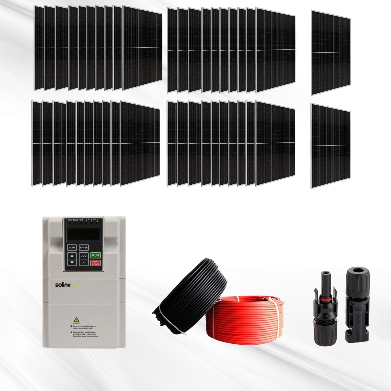 SolarFlow T20 – 20HP Güneş Enerjili Endüstriyel Tarım Sulama Paketi