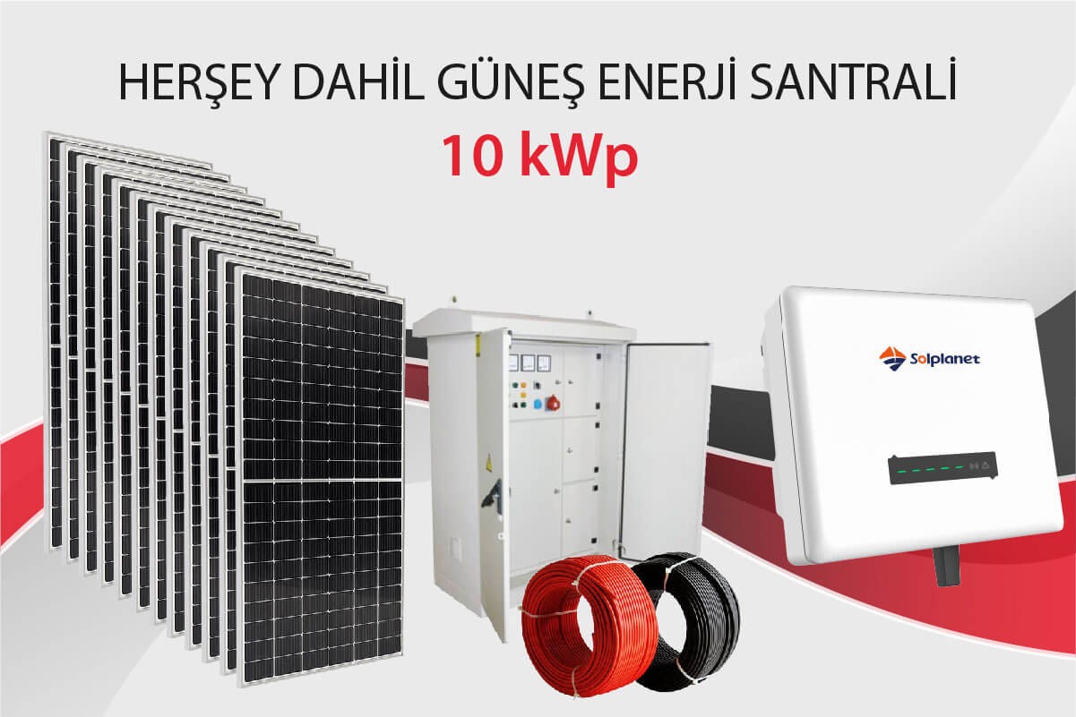 10 kWp Kurulu Güçte Güneş Enerji Santrali - Şebekeye Satışlı