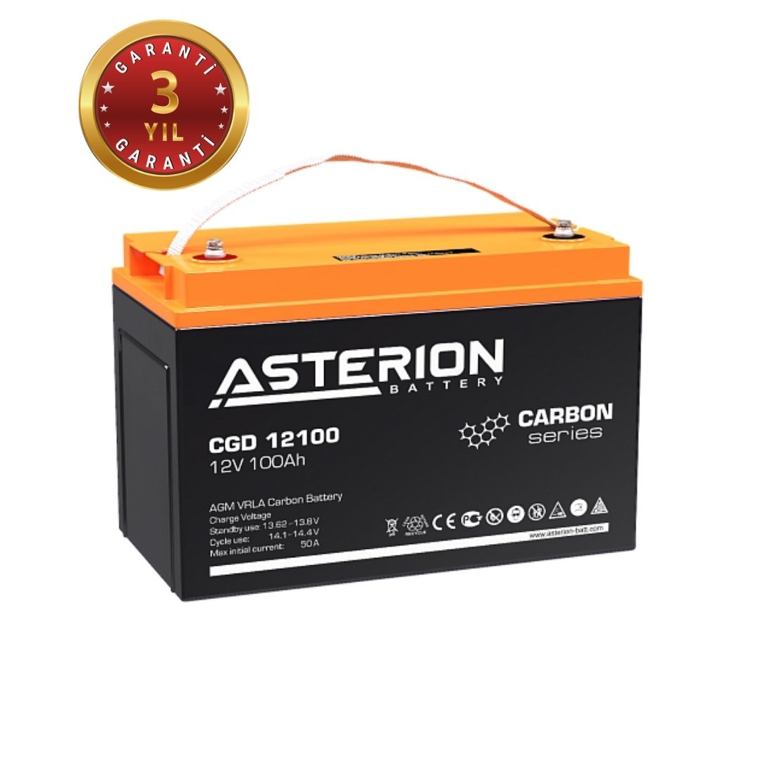 Asterion 12V/100AH Carbon Serisi Jel Akü