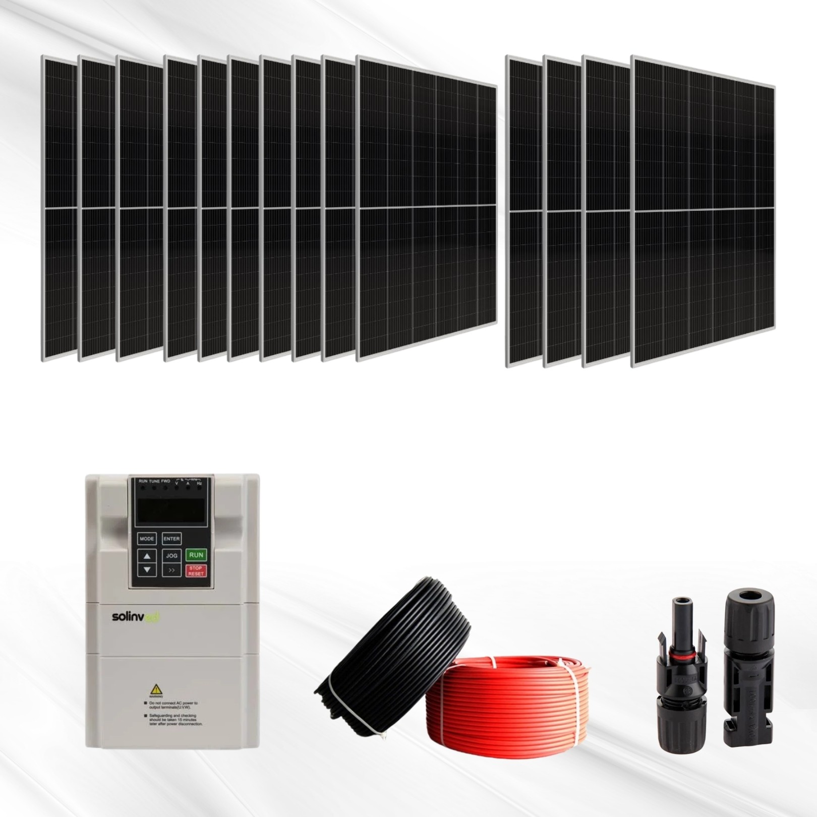SolarFlow T3 – 3HP Trifaze Güneş Enerjili Tarla Sulama Paket