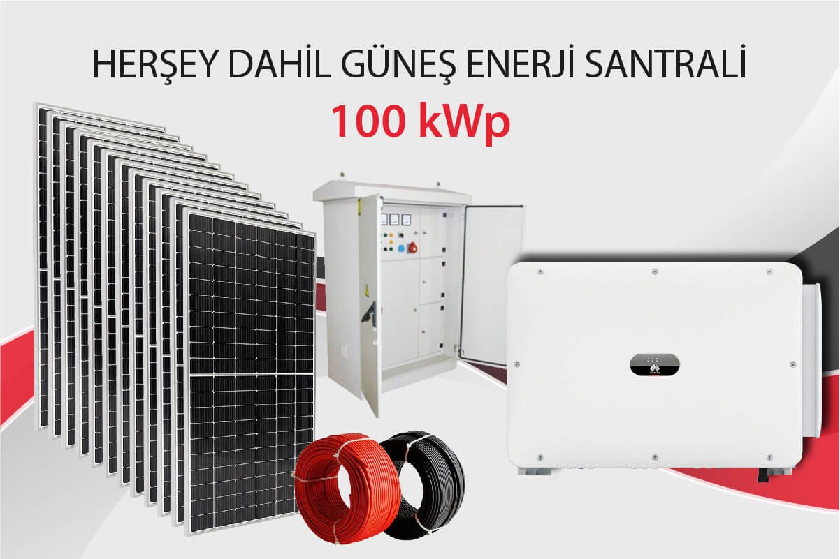 100 kWp Kurulu Güçte Güneş Enerji Santrali - Şebekeye Satışlı