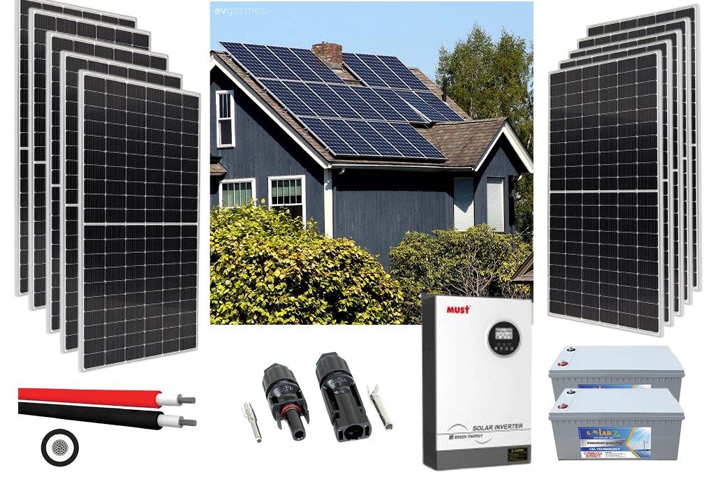 Tam Solar Dubleks Ev Güneş Enerjisi Hazır Paket Sistem