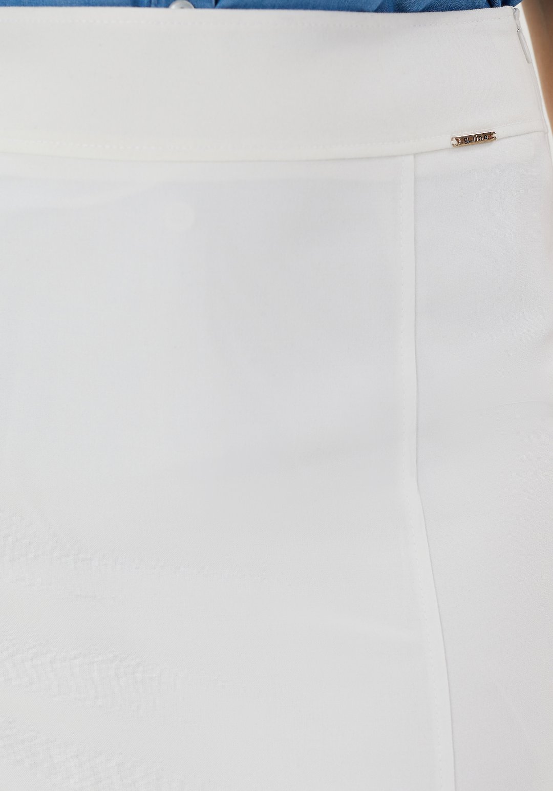Mermaid-Style Maxi Skirt - WHITE