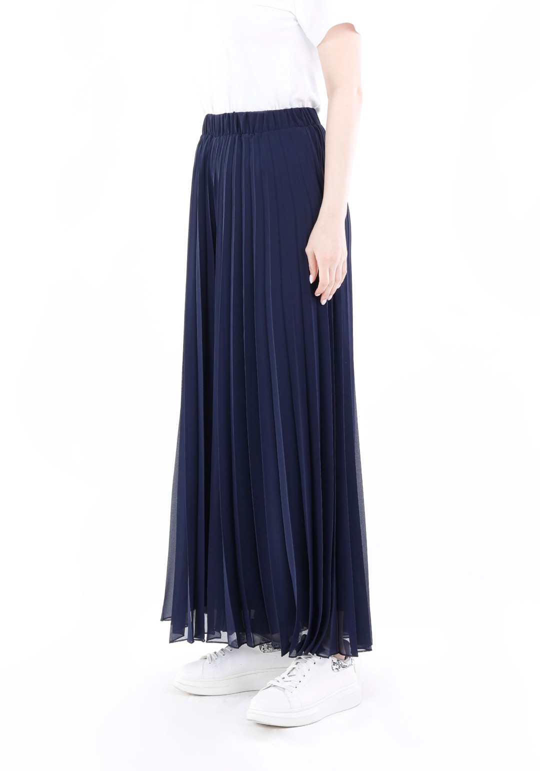 pileli şifon detay pantalon