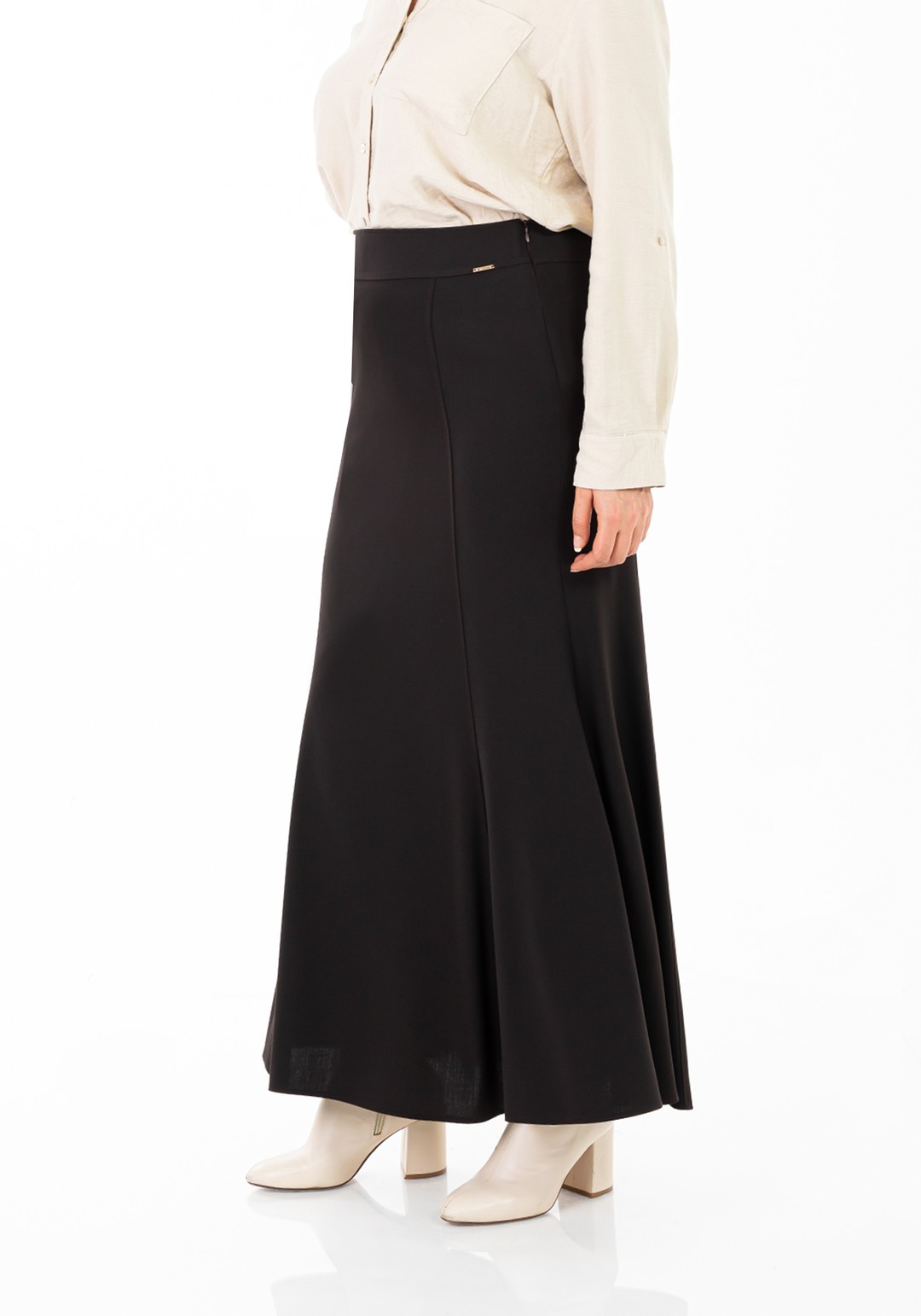 Mermaid-Style Maxi Skirt - MIX