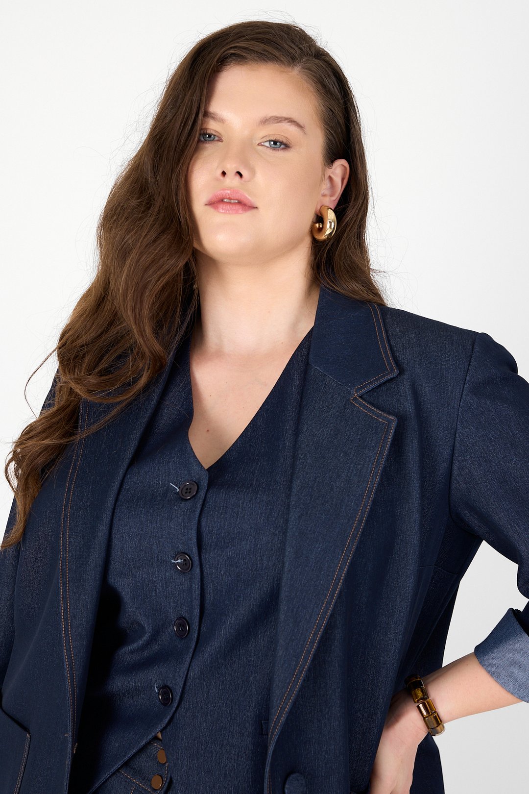 PREMİUM DENİM BLAZER CEKET