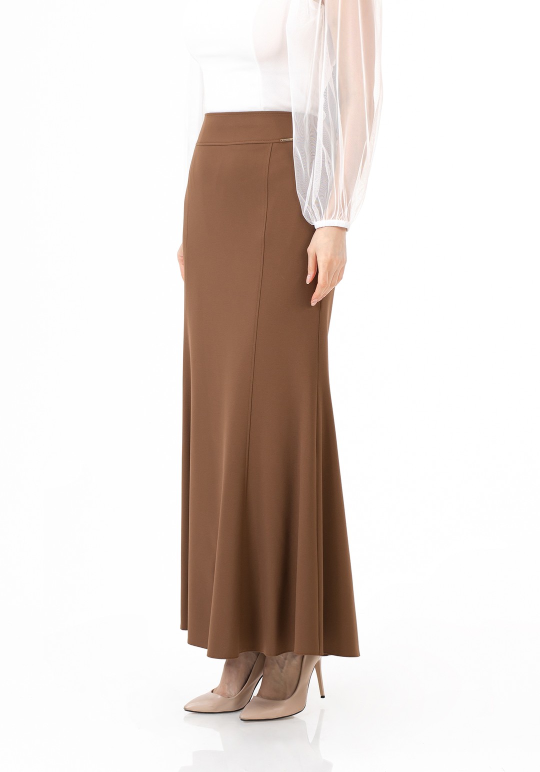 Mermaid-Style Maxi Skirt - CUPRIC