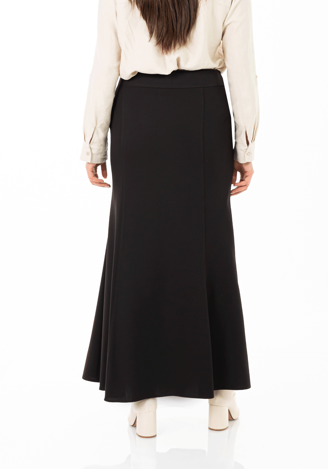 Mermaid-Style Maxi Skirt - MIX