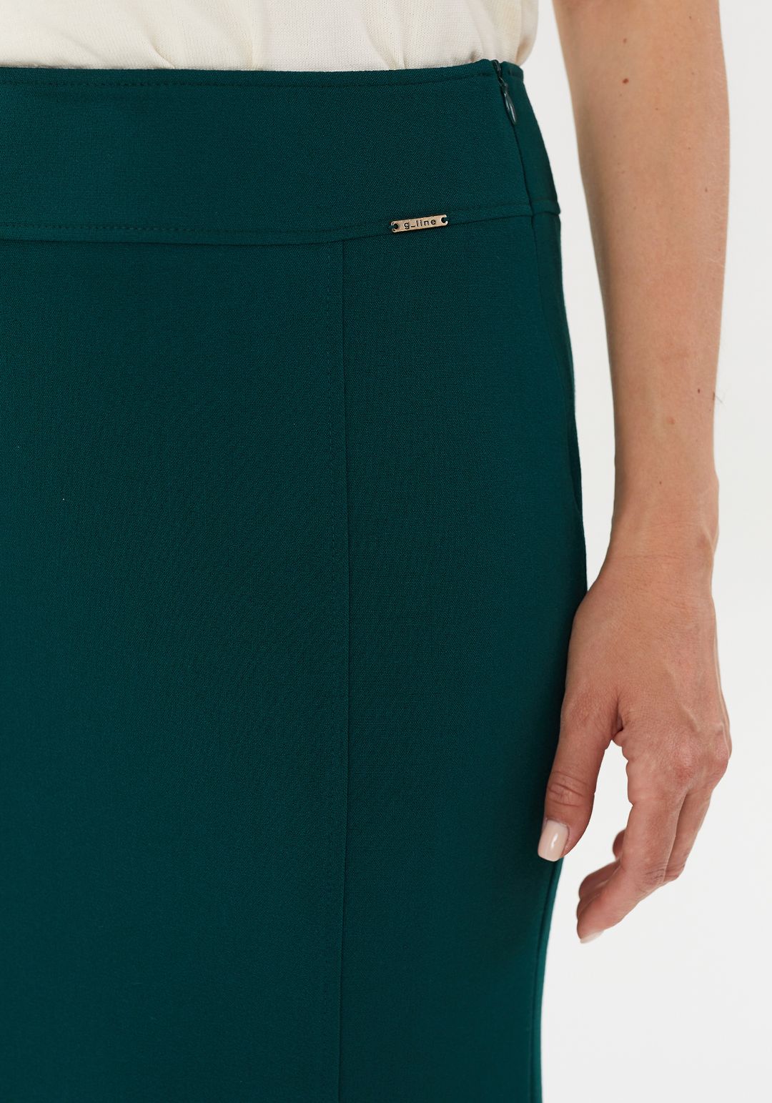 Mermaid-Style Maxi Skirt - GREEN