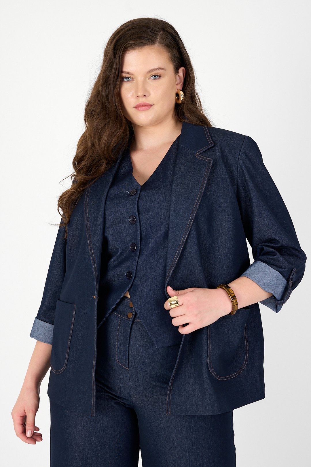 PREMİUM DENİM BLAZER CEKET