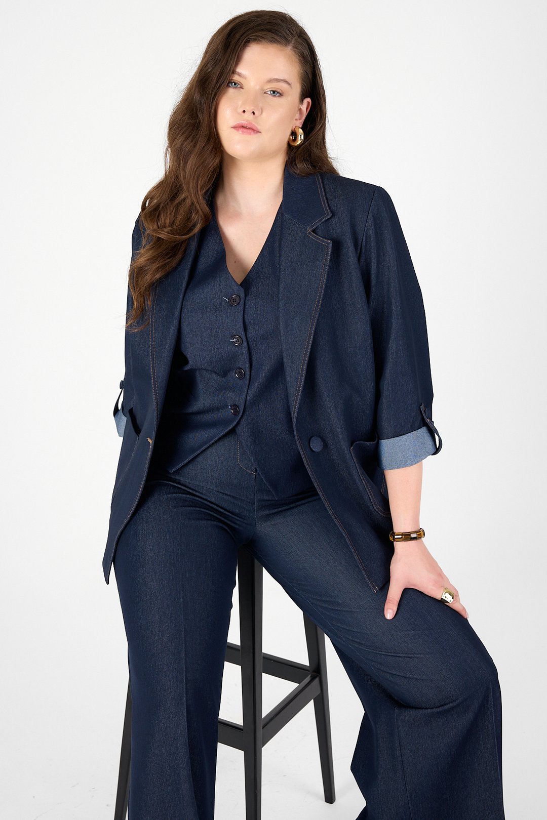 PREMİUM DENİM BLAZER CEKET