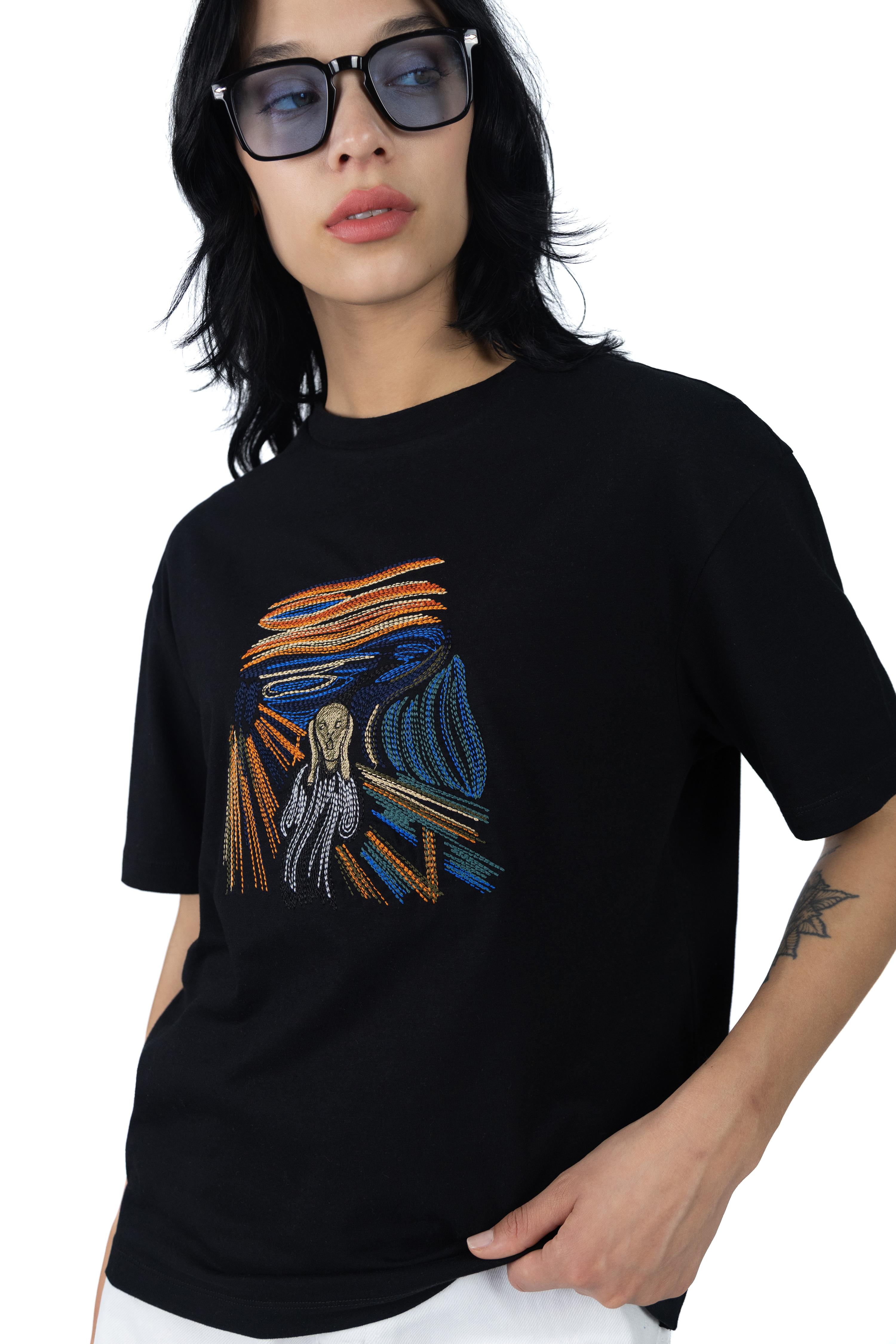 Edvard Munch Çığlık Tablosu Tasarım T-shirt