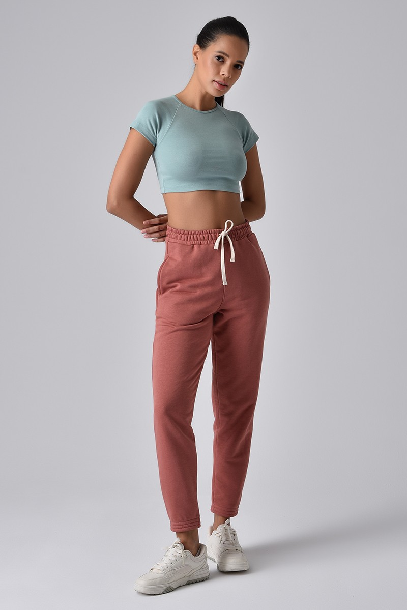 Kısa Kollu Crop T-shirt