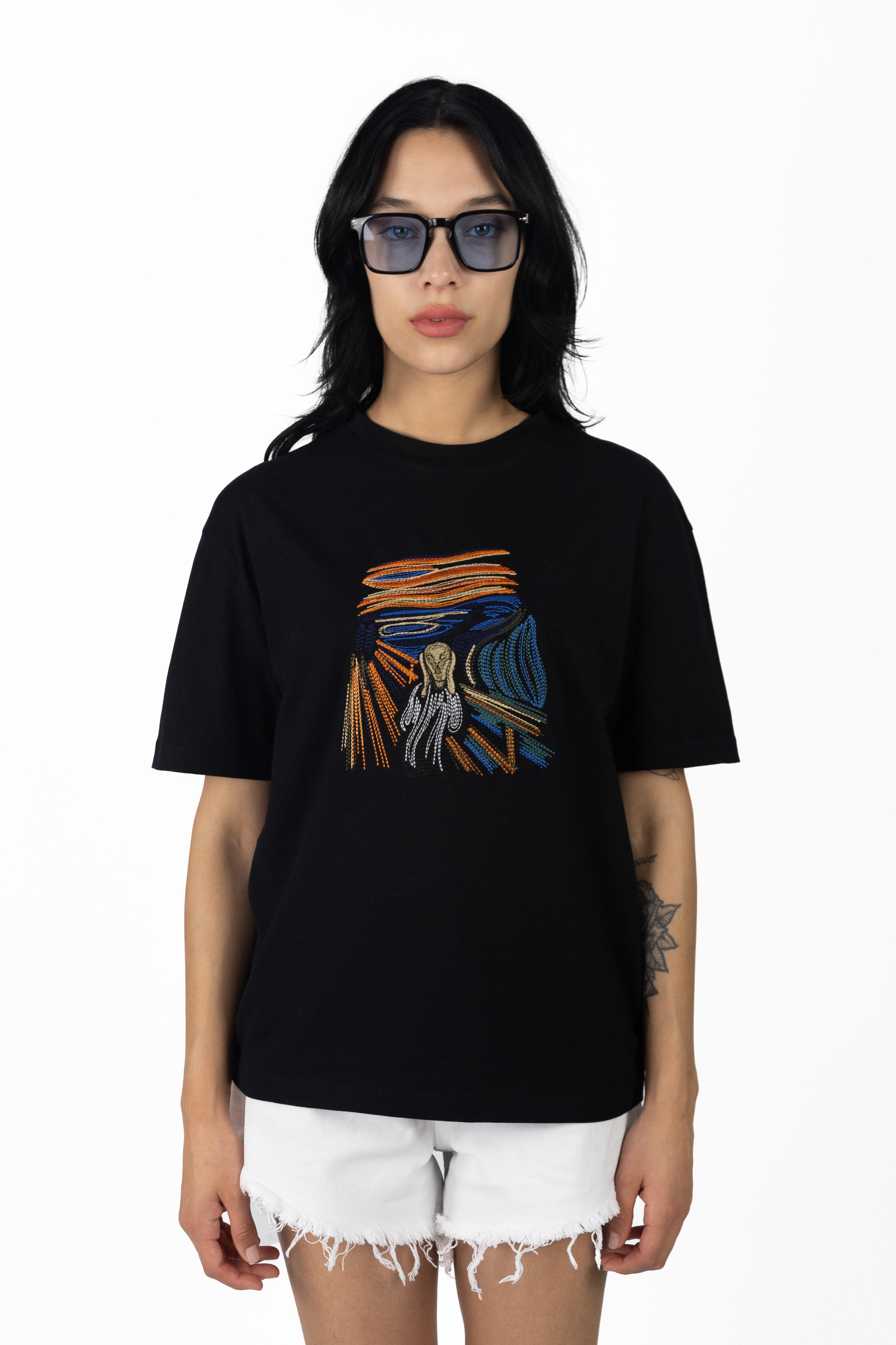 Edvard Munch Çığlık Tablosu Tasarım T-shirt