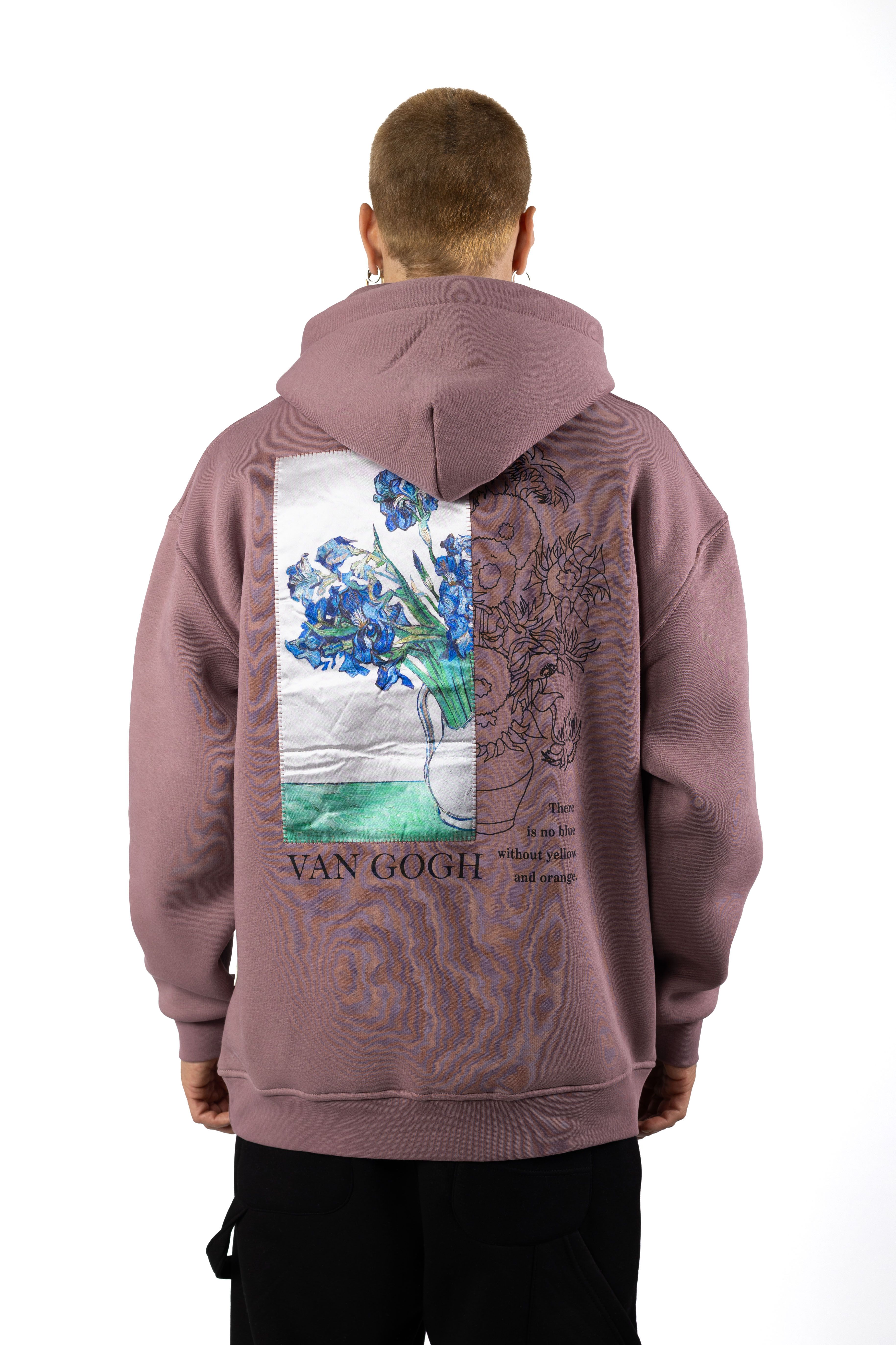 SAW/Van Gogh Baskılı Oversized Sweatshirt 1027