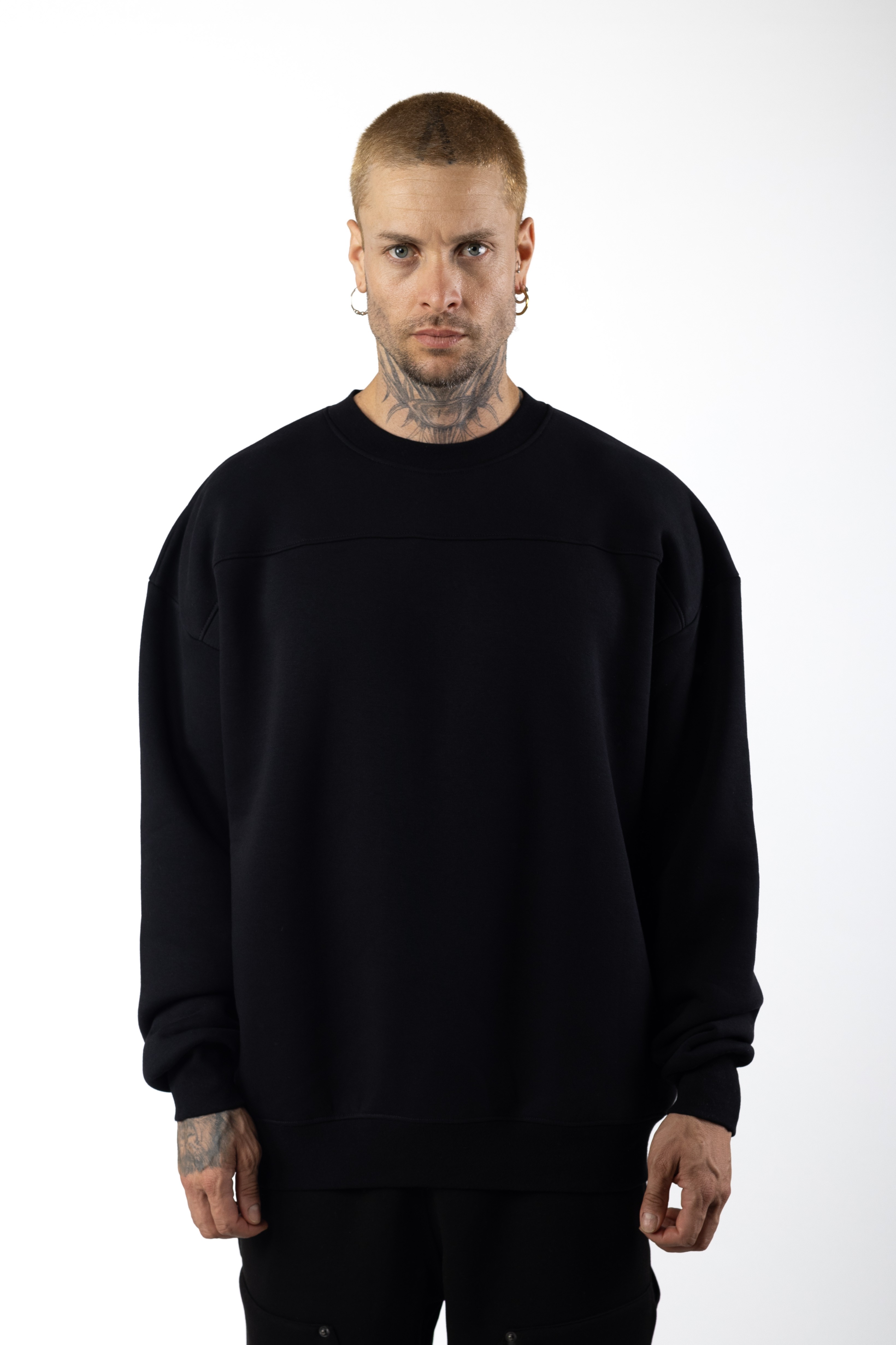 Arka Beden Baskılı Oversized Sweatshirt 1016