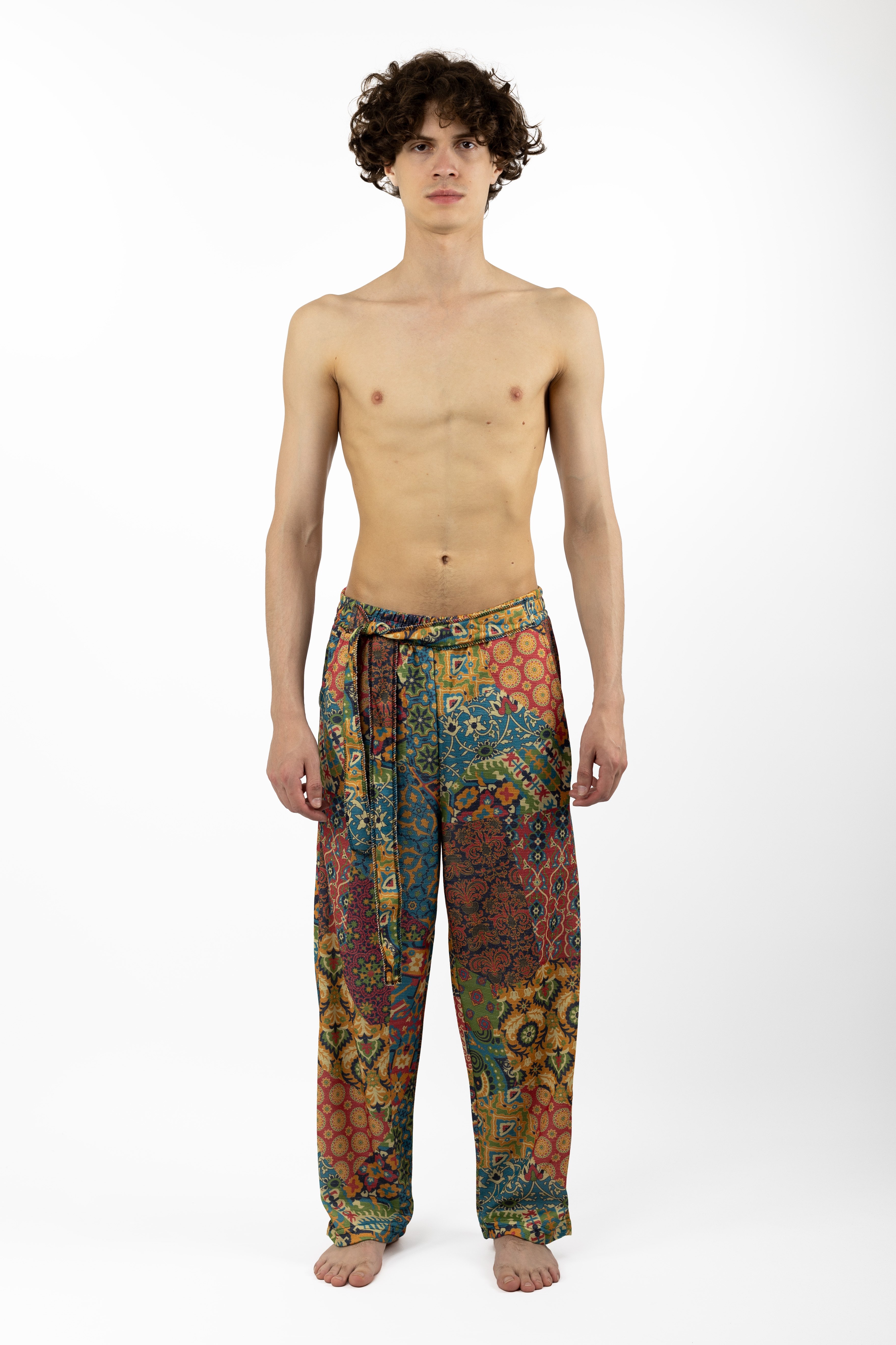 Etnik Desenli Bol Pantolon 1404