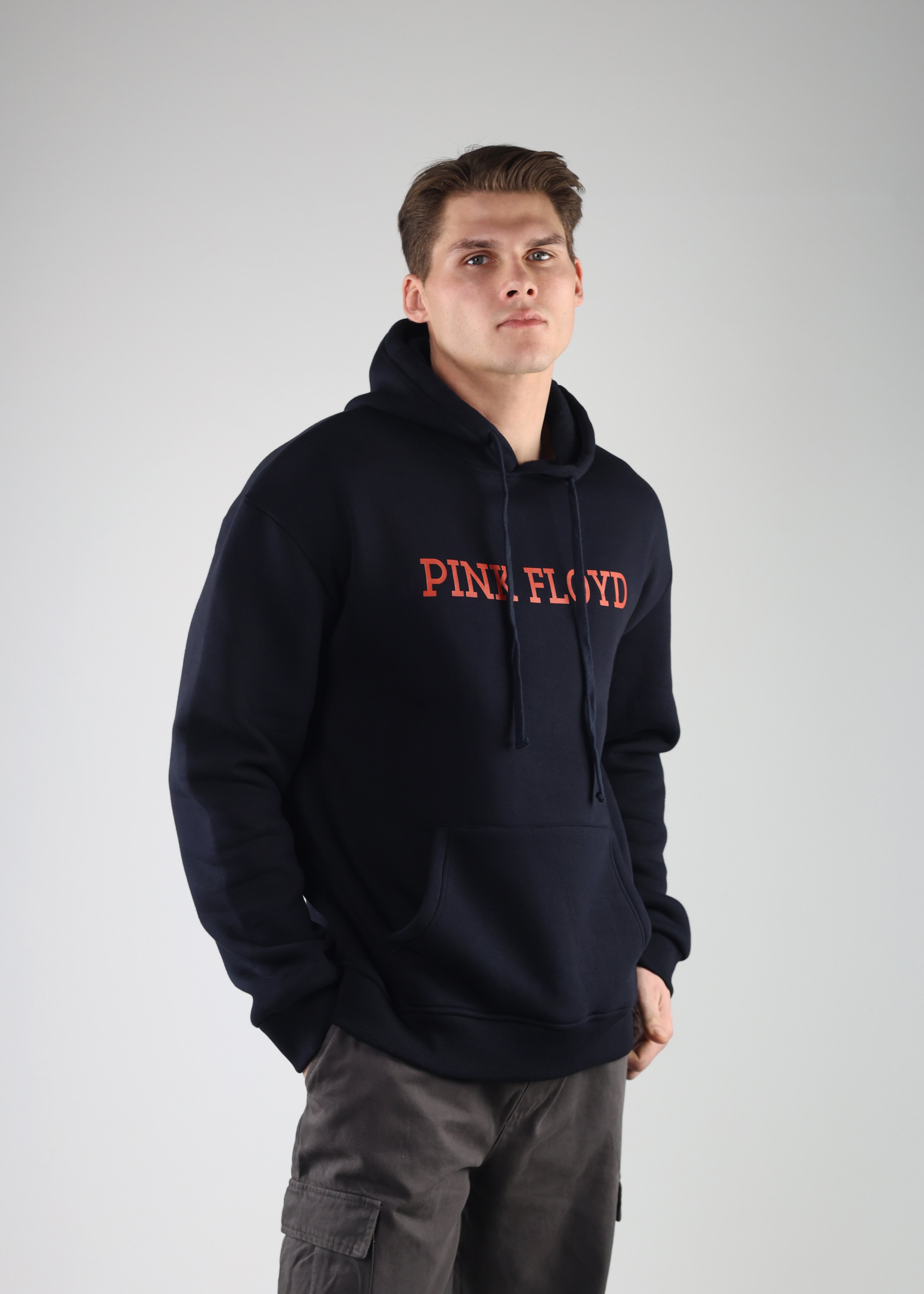 Pink Floyd Baskılı Oversized Kapüşonlu Sweatshirt 313