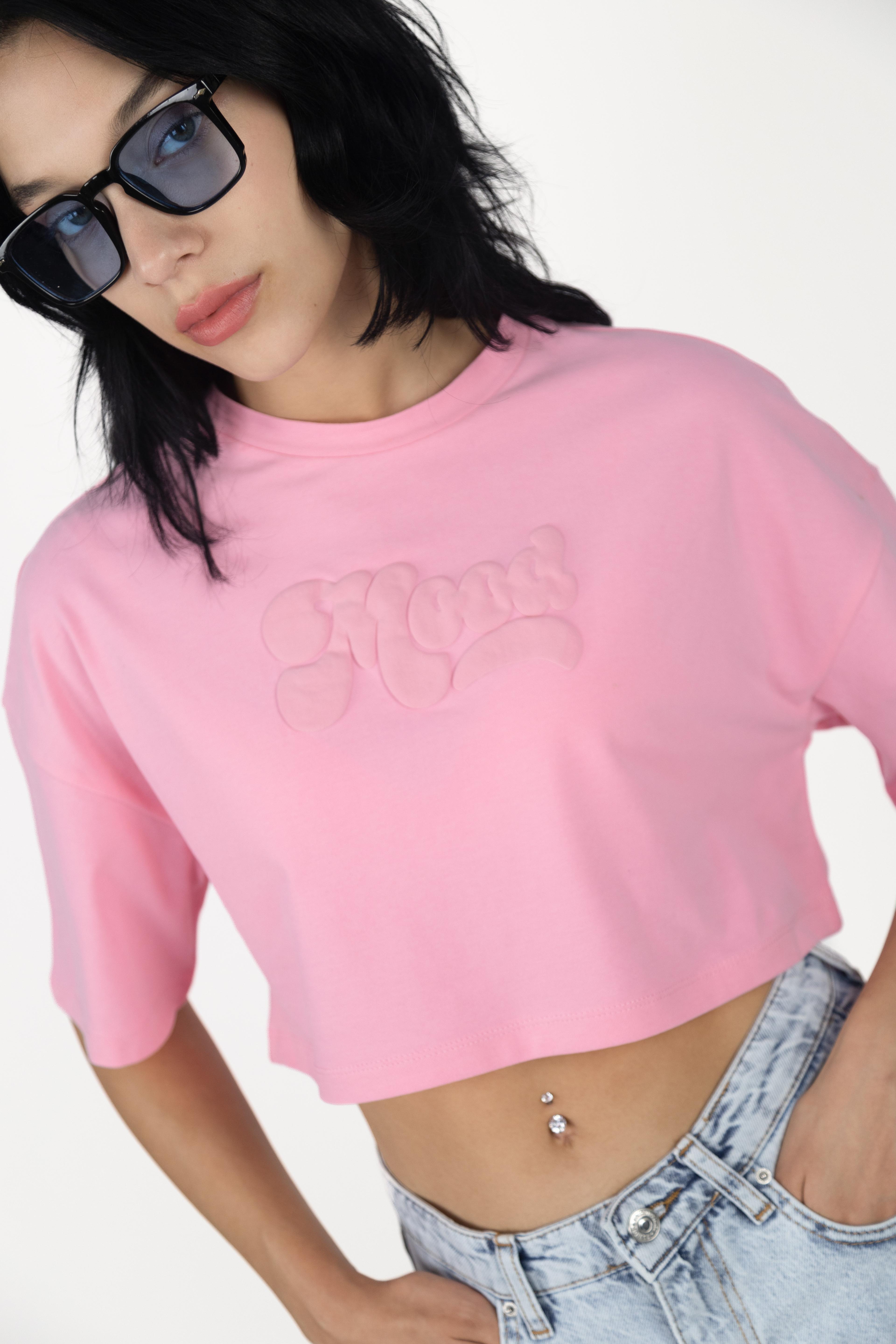 Baskılı Crop T-Shirt