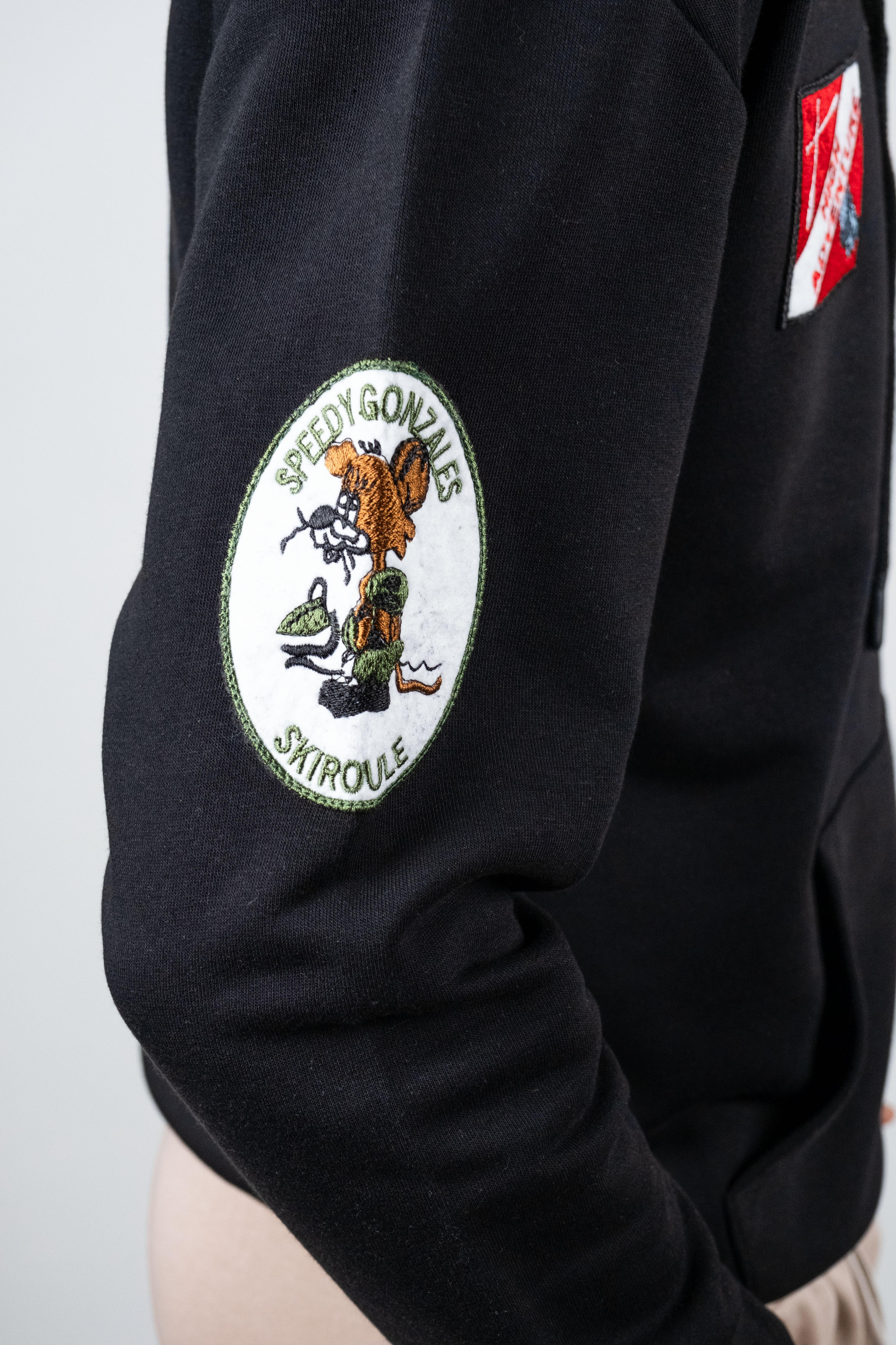 İşleme Armalı Hoodie 076