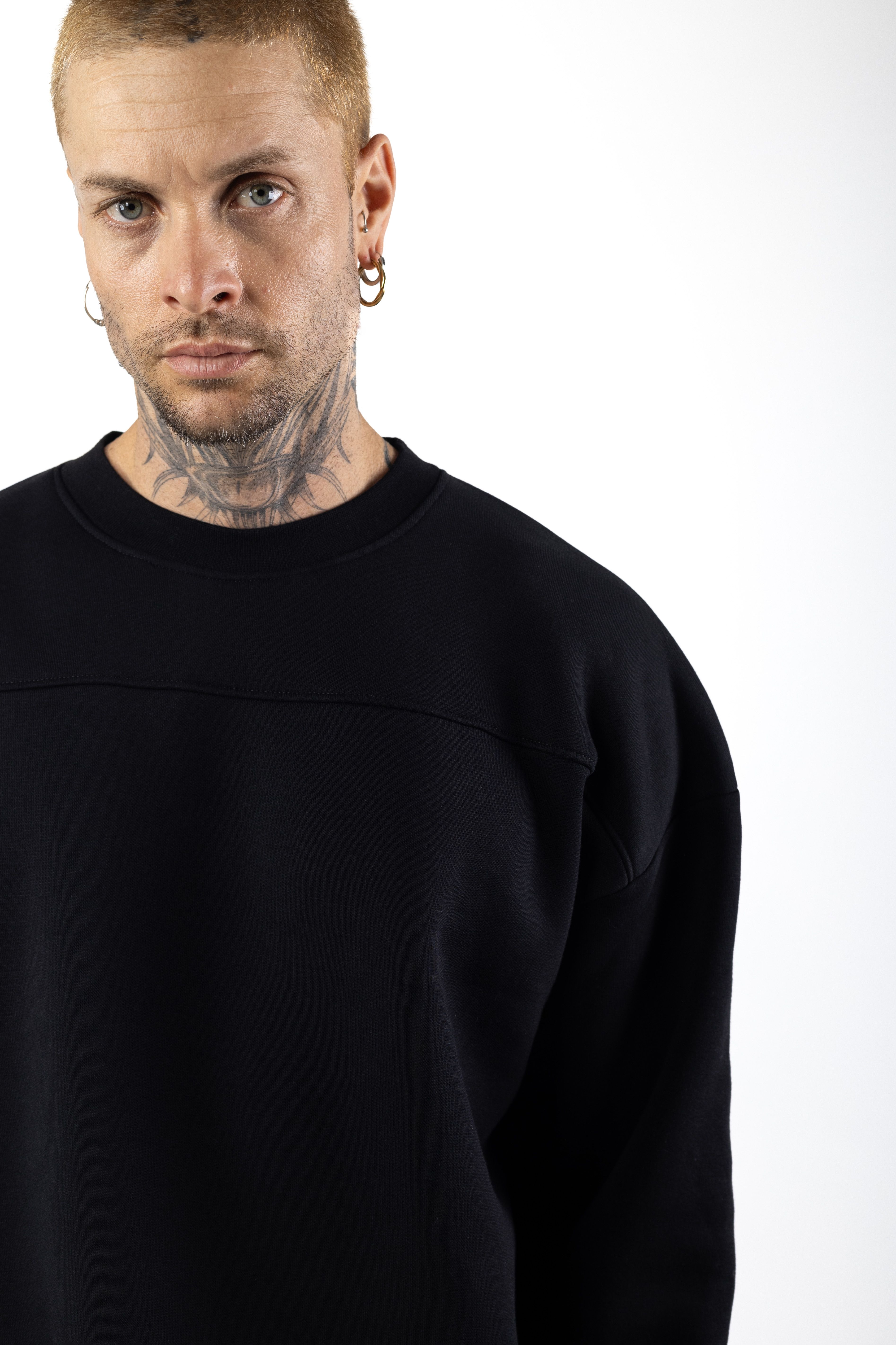 Arka Beden Baskılı Oversized Sweatshirt 1016