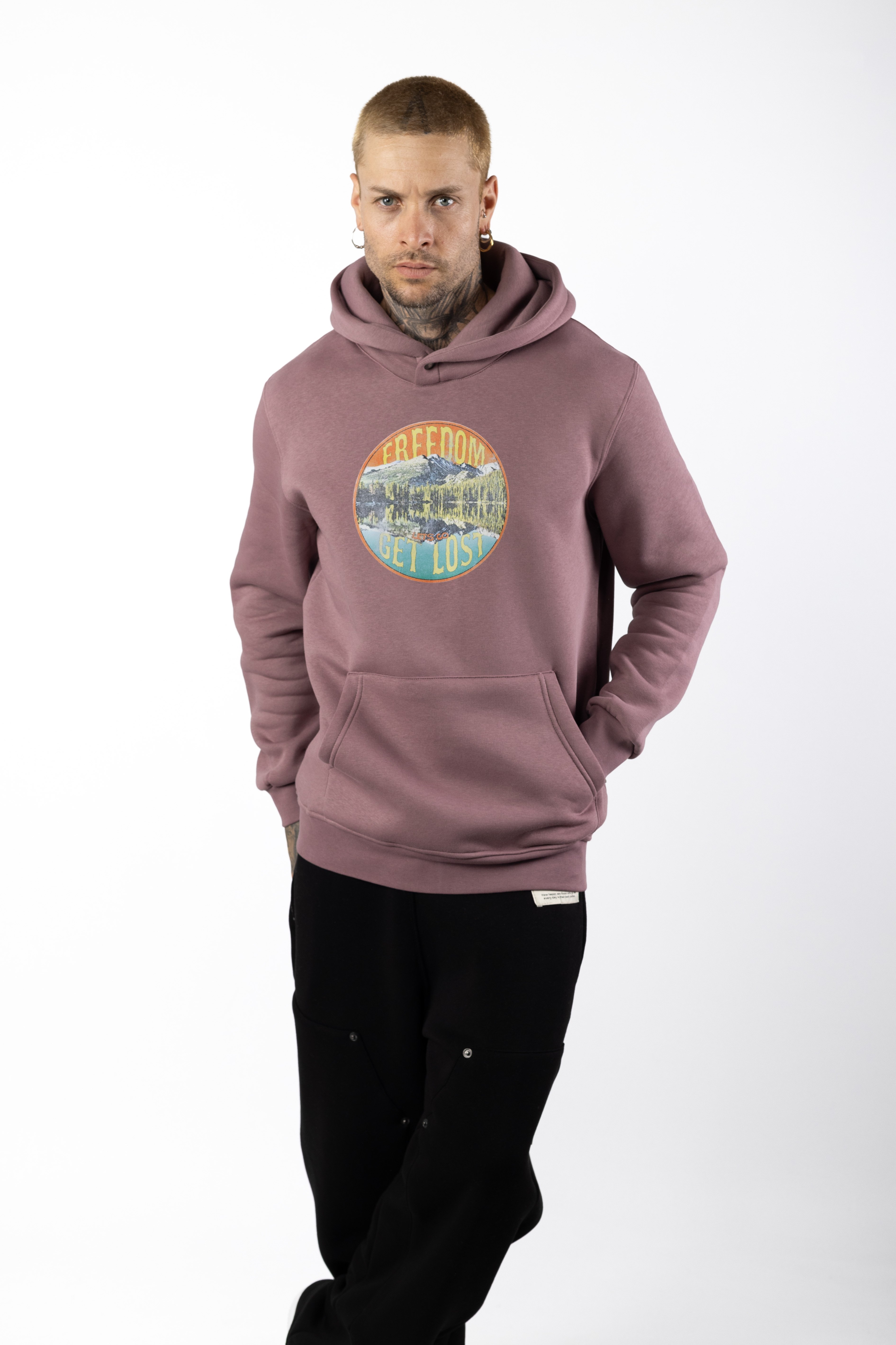 SAW/Freedom Baskılı Oversized Sweatshirt 1037