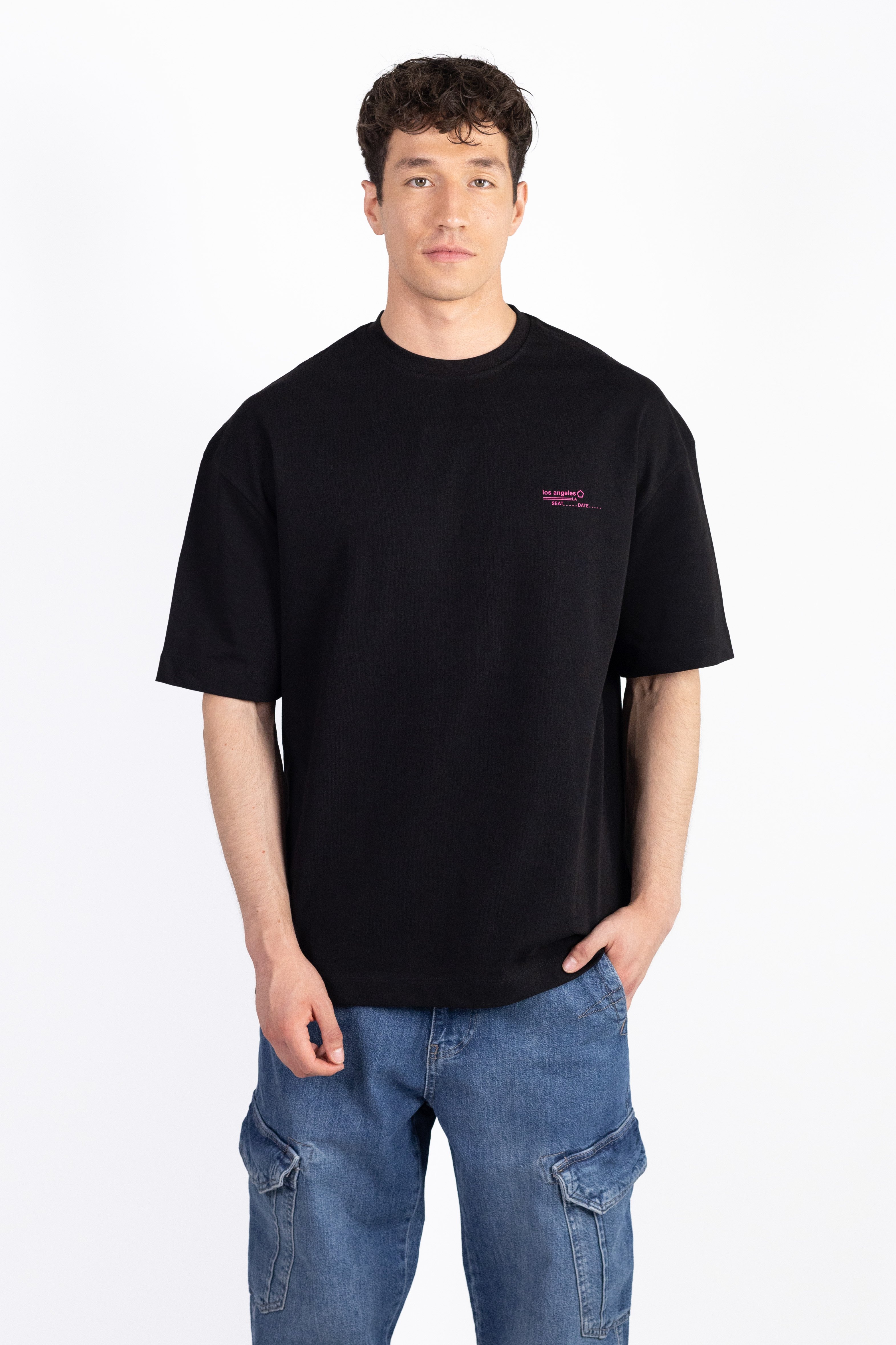 Oversized Baskılı T-Shirt