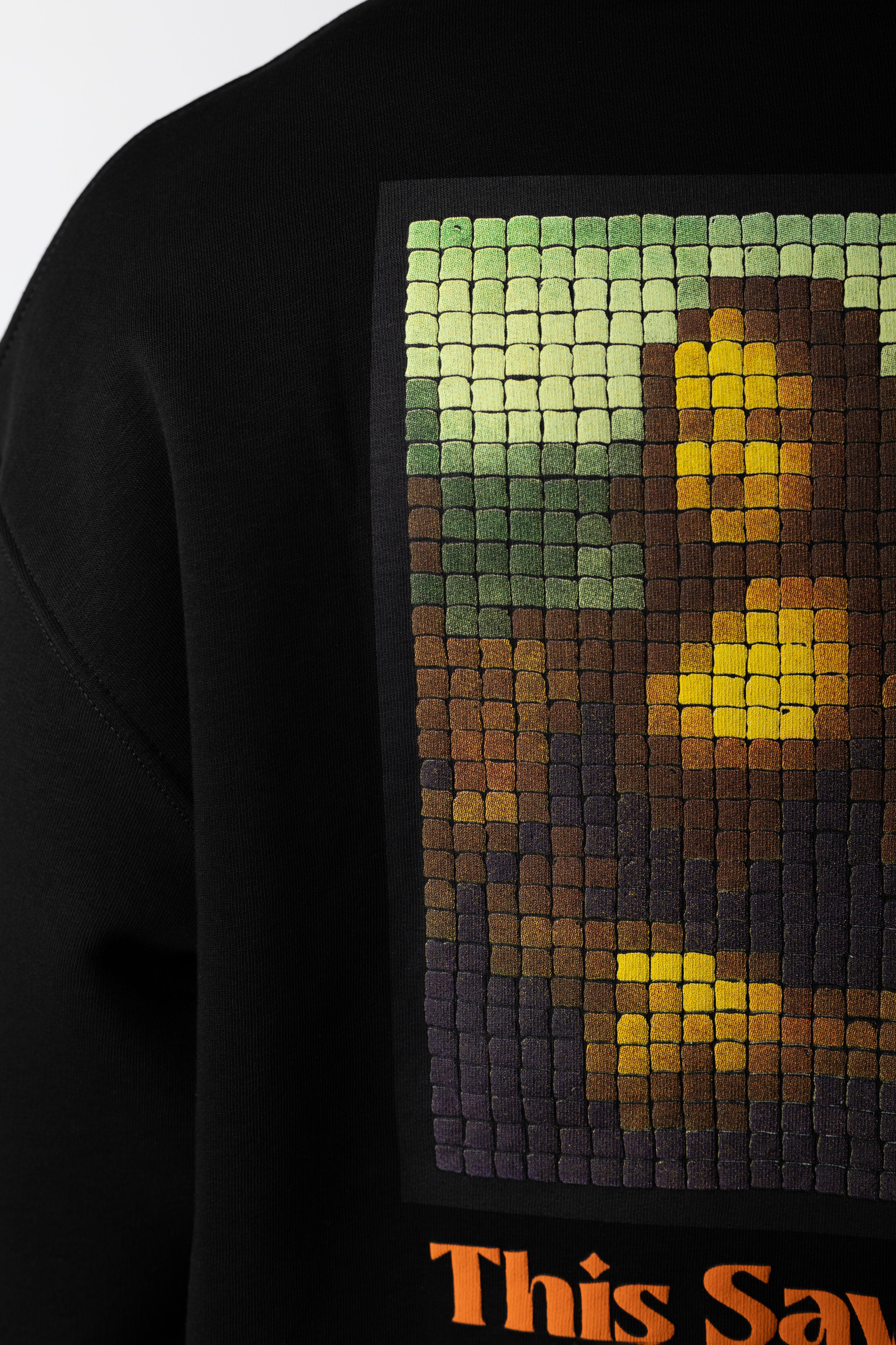 SAW/Mona Lisa Baskılı Oversized Sweatshirt 1033