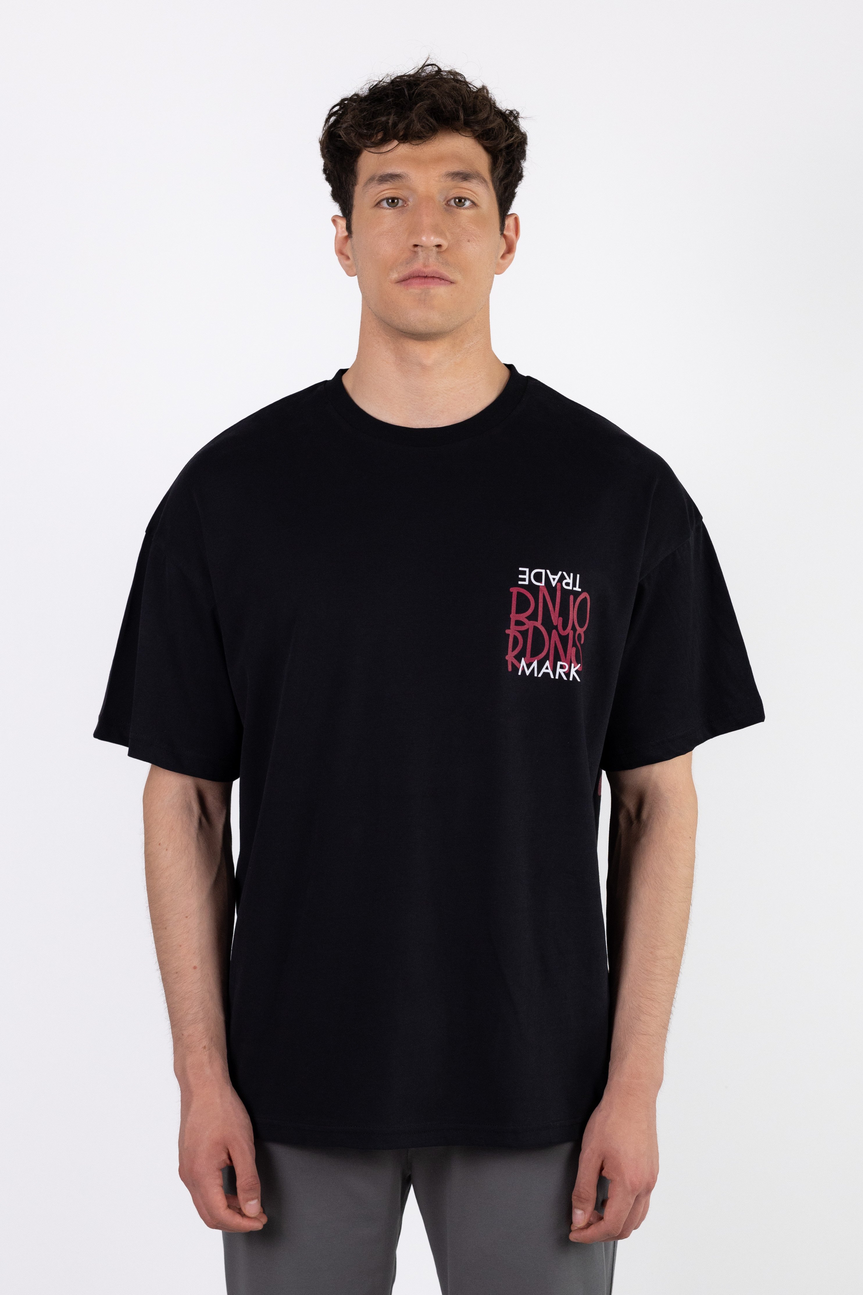 Ben Jordans Trade Mark Ön Arka Baskılı Oversized T-Shirt