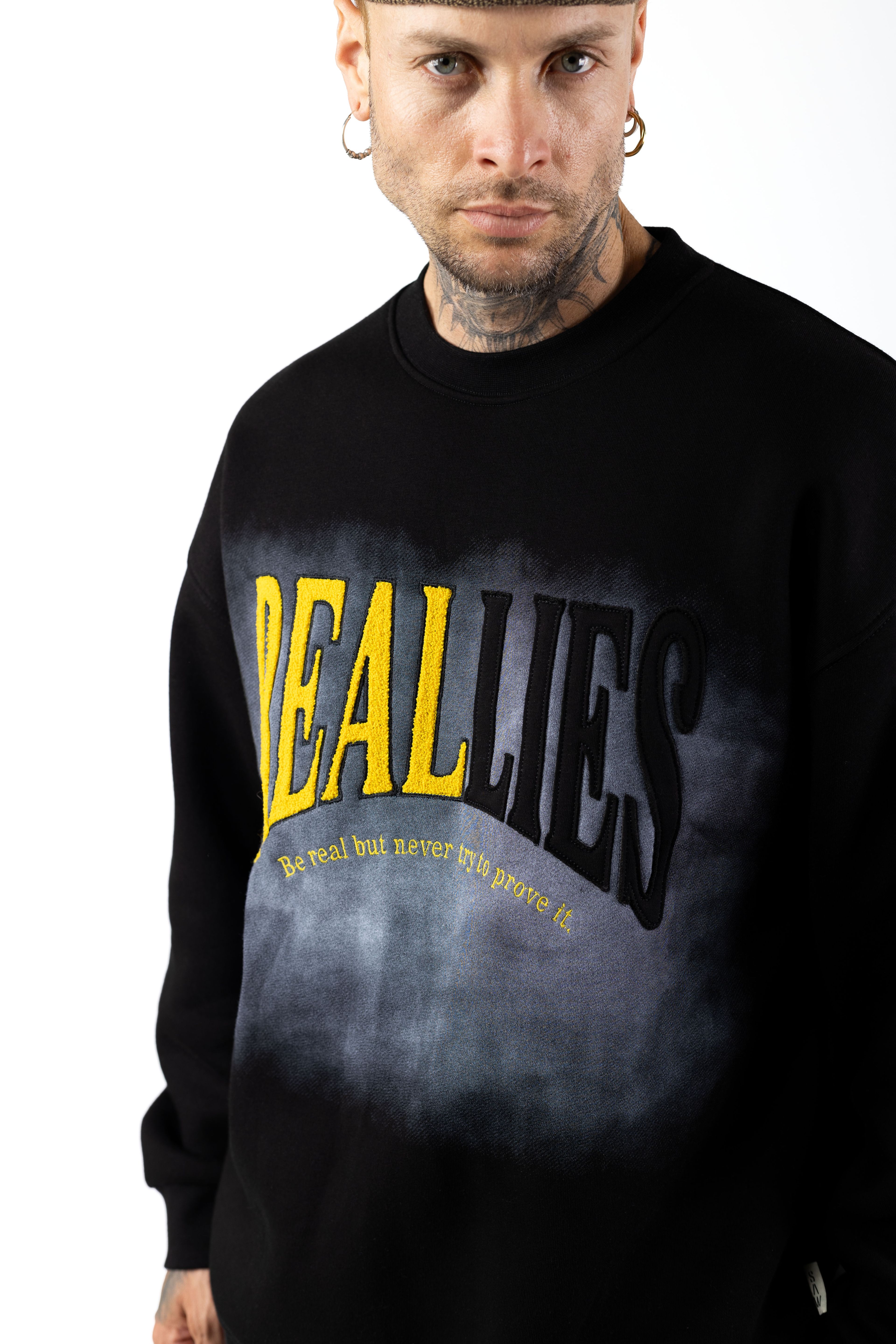 SAW/Reallies Nakış İşlemeli Oversized Sweatshirt 1035