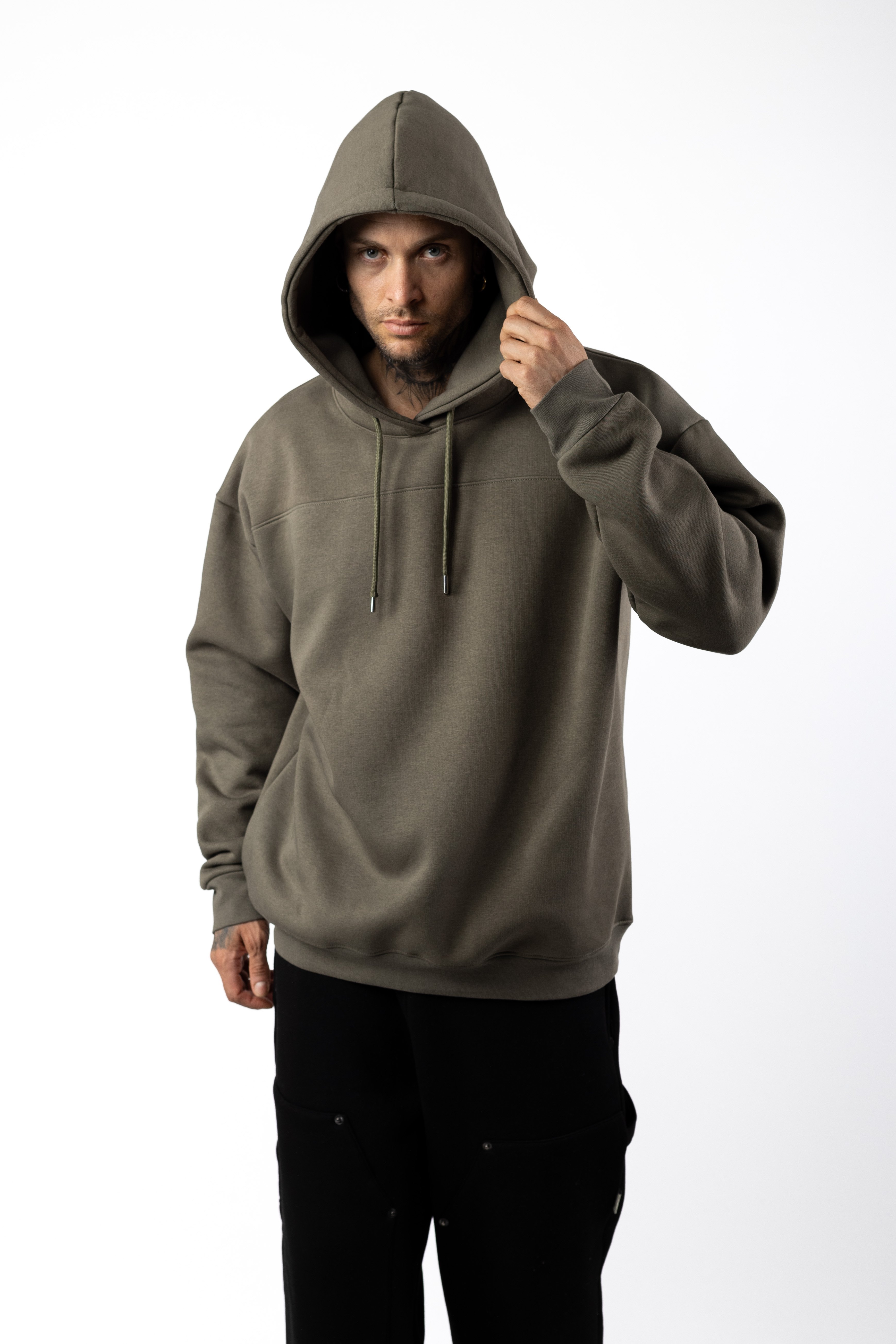 Soul Nakış İşlemeli Oversized Kapüşonlu Sweatshirt 1017