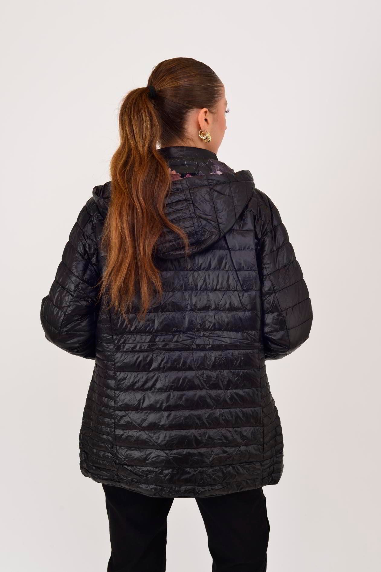 ASTARI ÇİÇEK DESENLİ KAPİTONE MONT