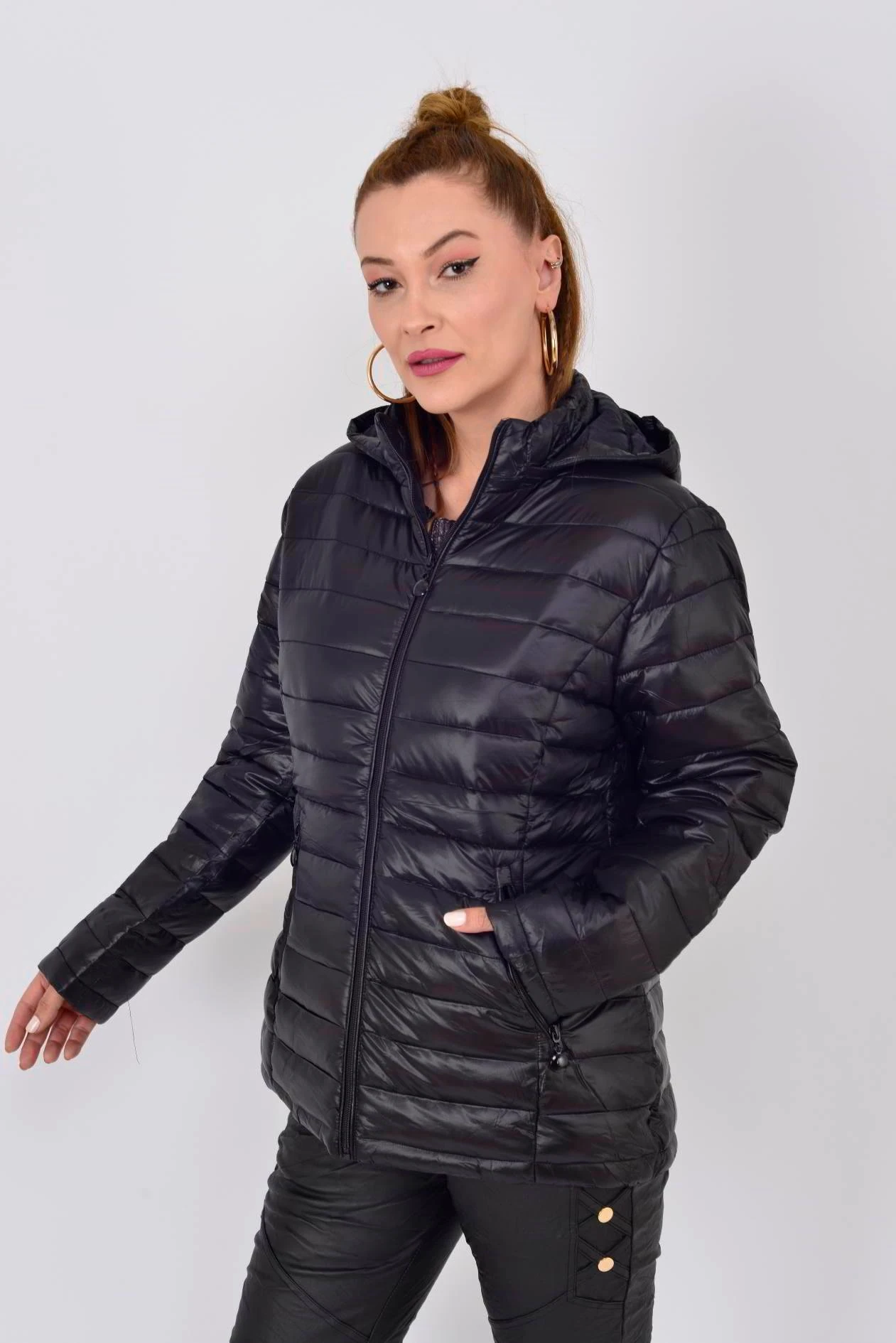 KAPÜŞON DETAYLI KAPİTONE MONT