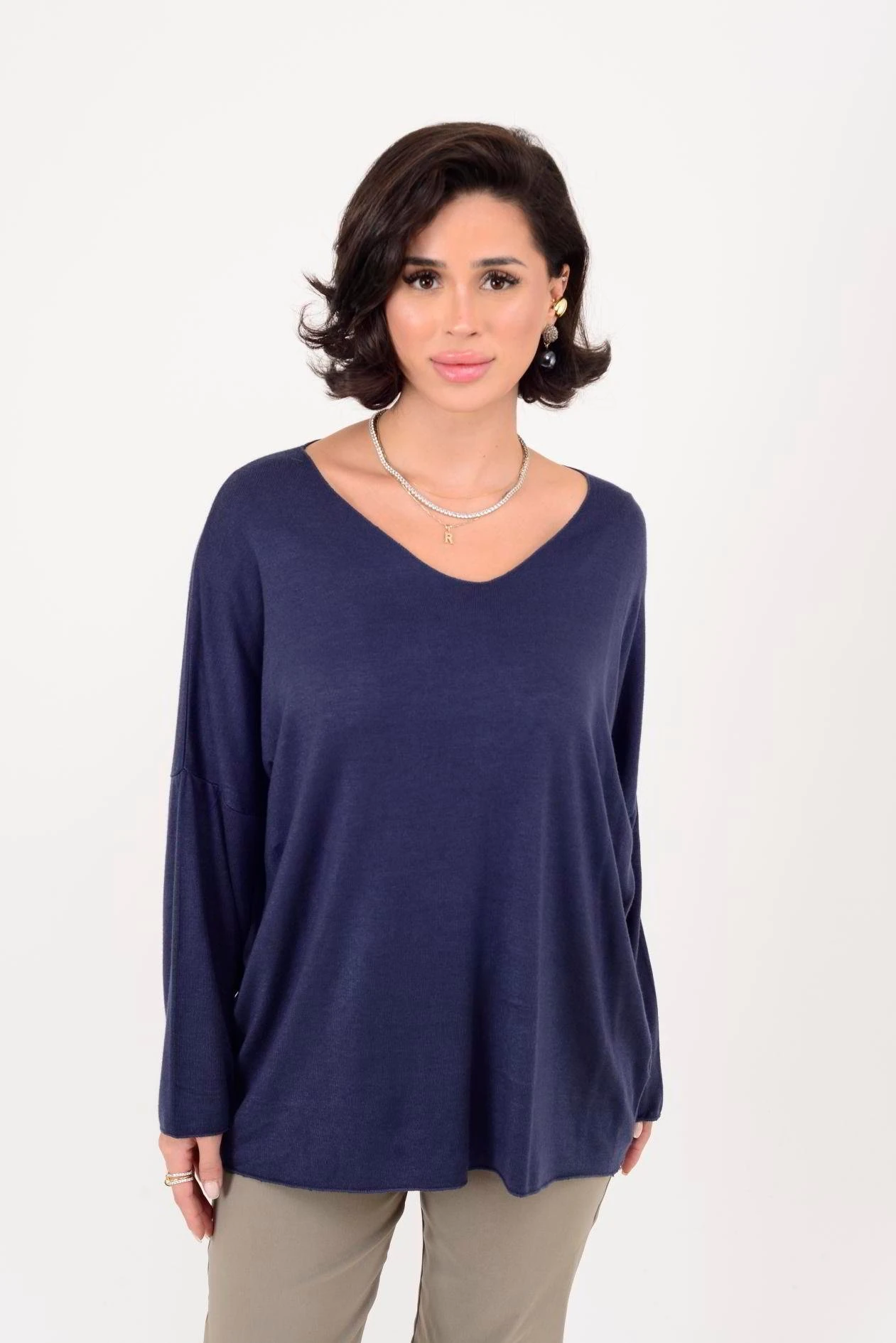 V YAKA ANGORA TRİKO