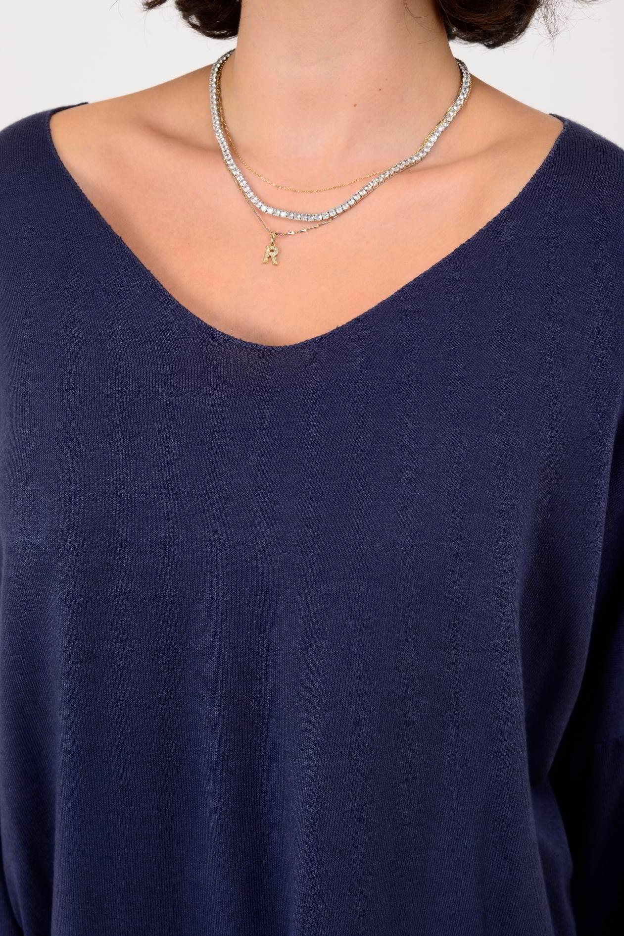 V YAKA ANGORA TRİKO