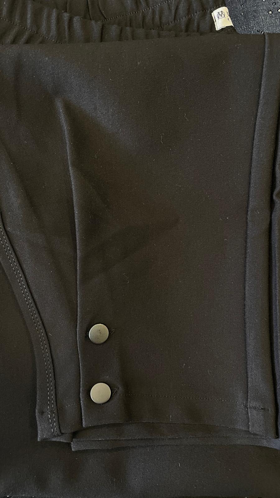 BÜYÜK BEDEN BELİ LASTİKLİ PAÇA DETAYLI PANTOLON