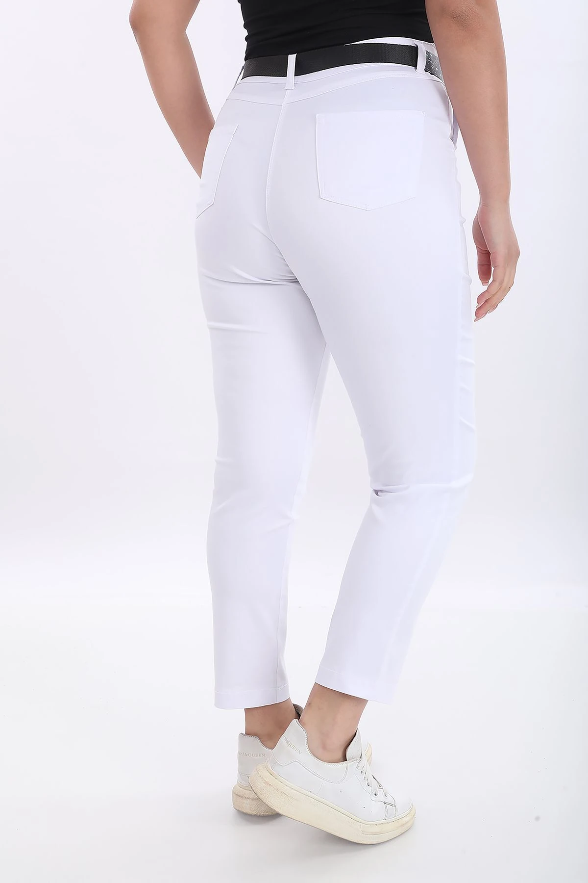 BÜYÜK BEDEN PAMUKLU YÜKSEK BEL PANTOLON