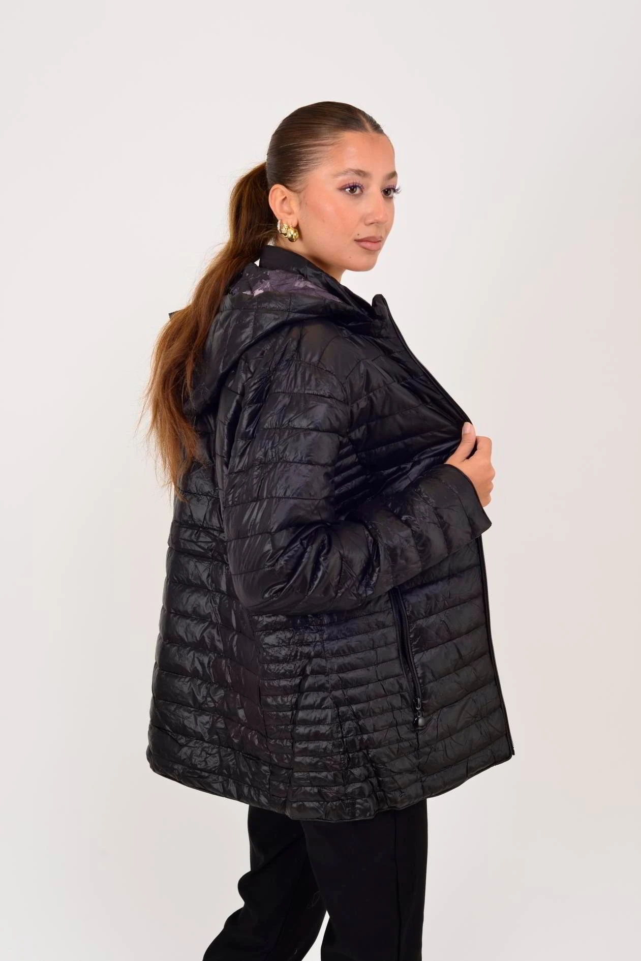 ASTARI ÇİÇEK DESENLİ KAPİTONE MONT