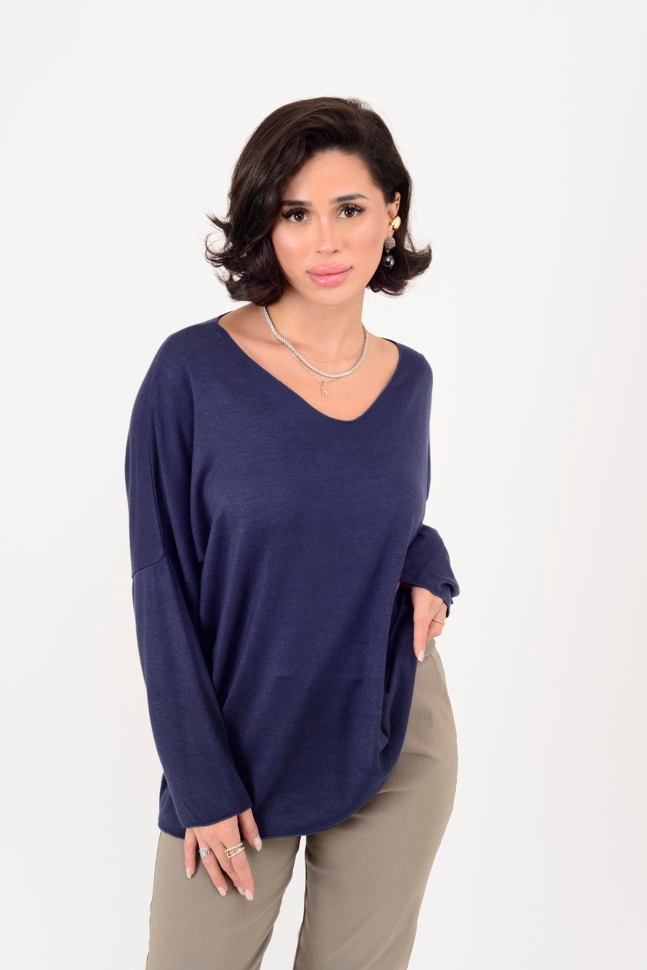 V YAKA ANGORA TRİKO