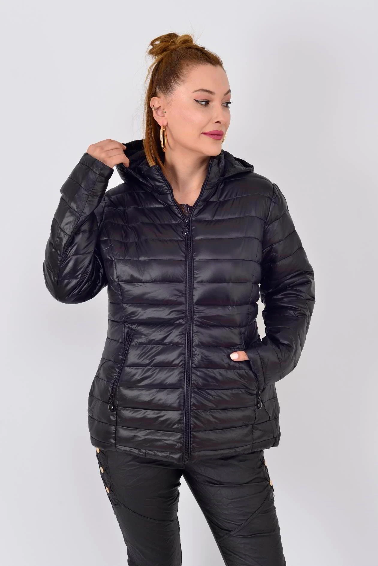 KAPÜŞON DETAYLI KAPİTONE MONT