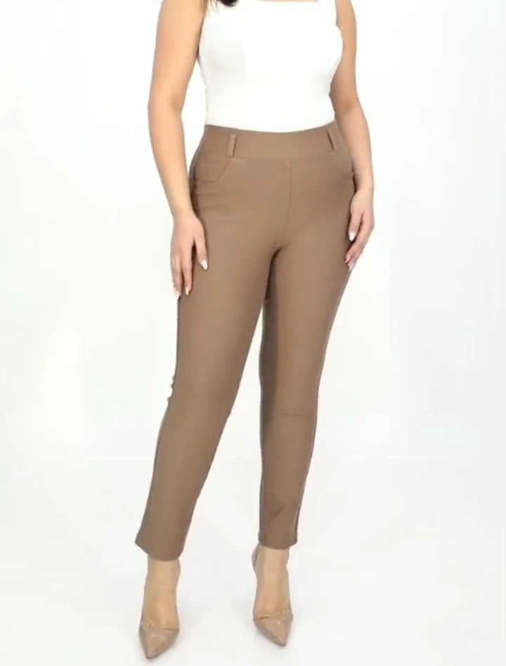 BÜYÜK BEDEN TOPARLAYICI  PANTOLON - VİZON