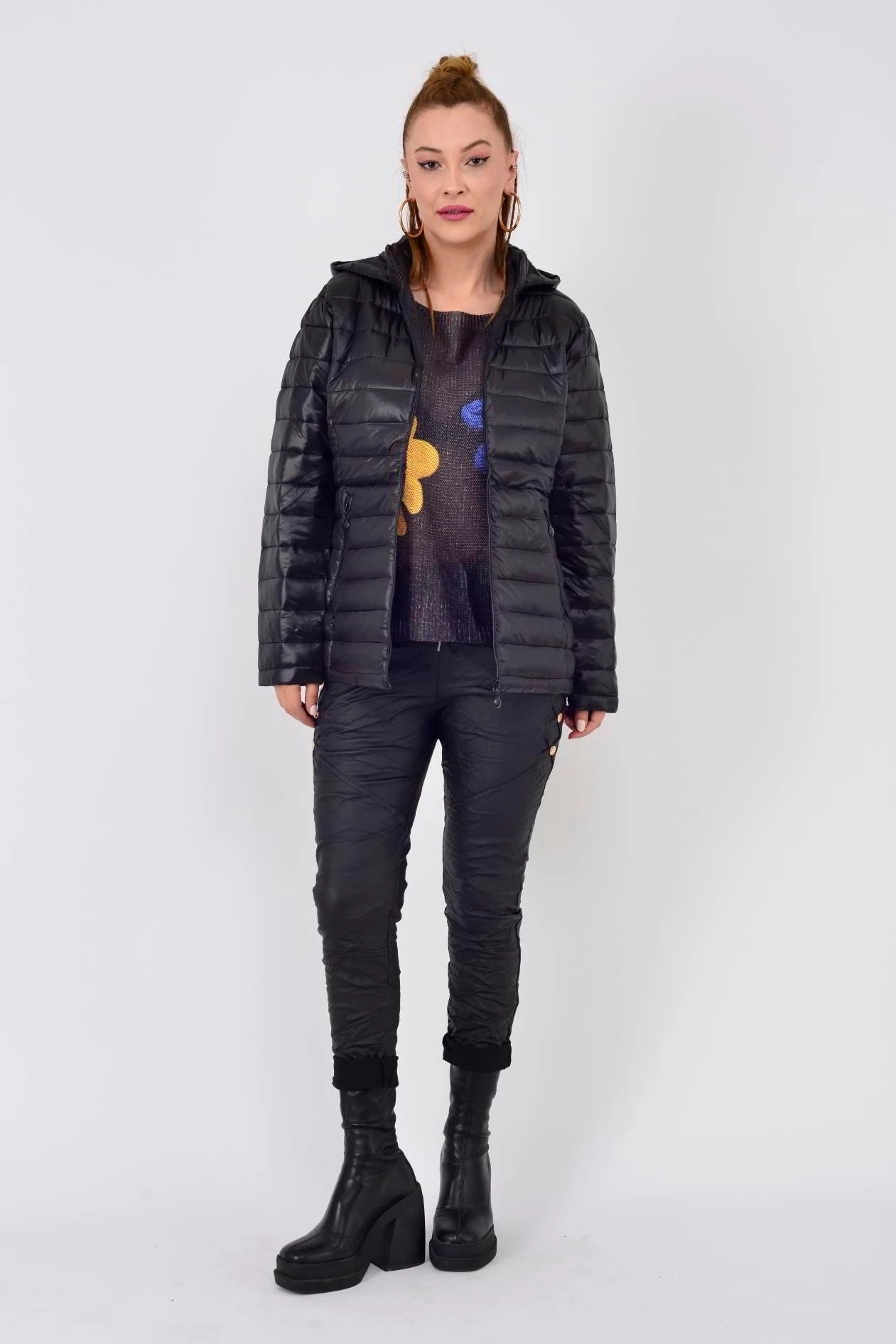 KAPÜŞON DETAYLI KAPİTONE MONT