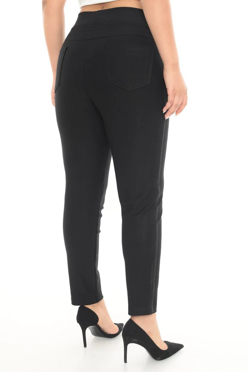 BÜYÜK BEDEN TOPARLAYICI YANI TAŞLI PANTOLON